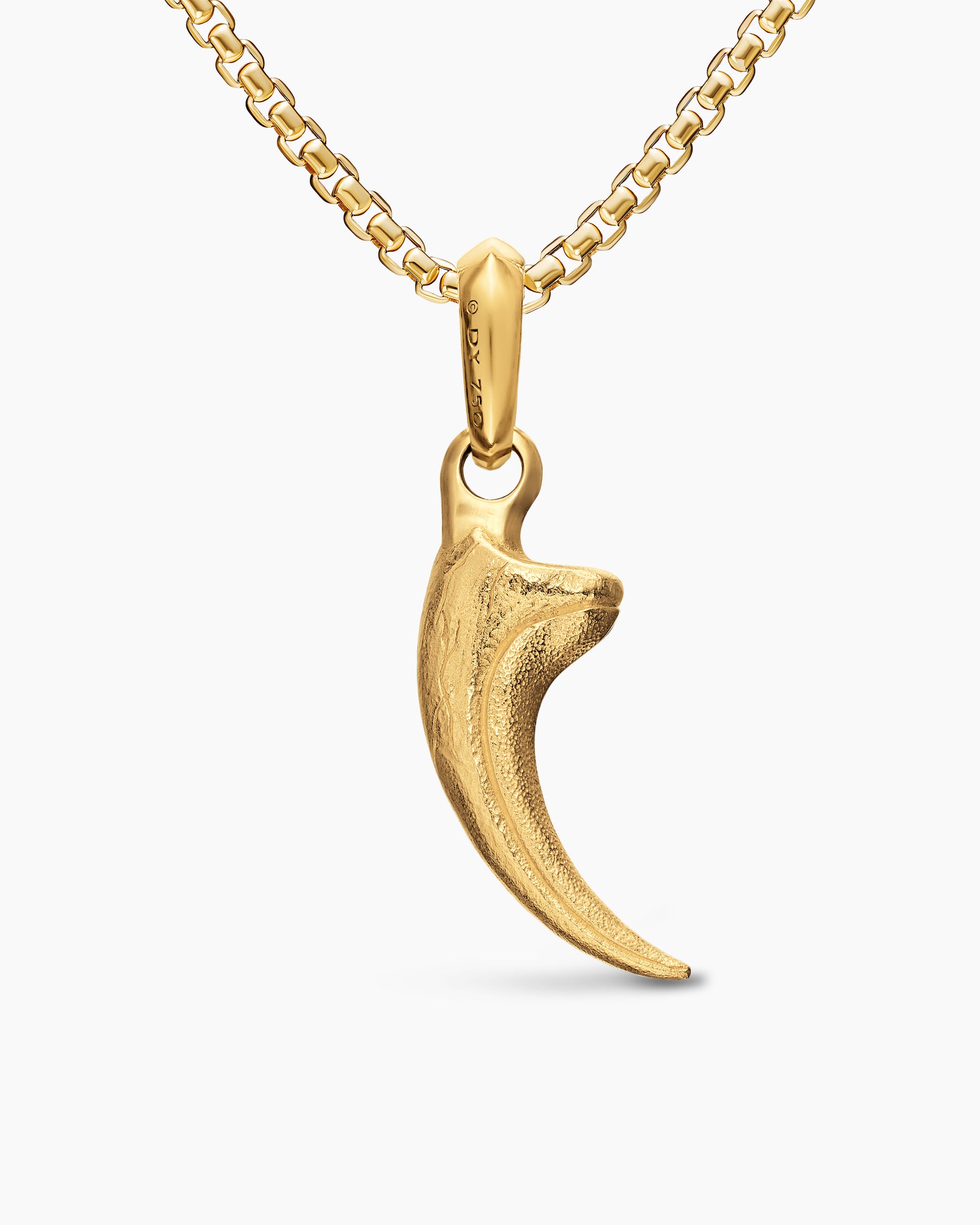 Raptor Claw Amulet in 18K Yellow Gold with Diamonds, 27.3mm - Image 4