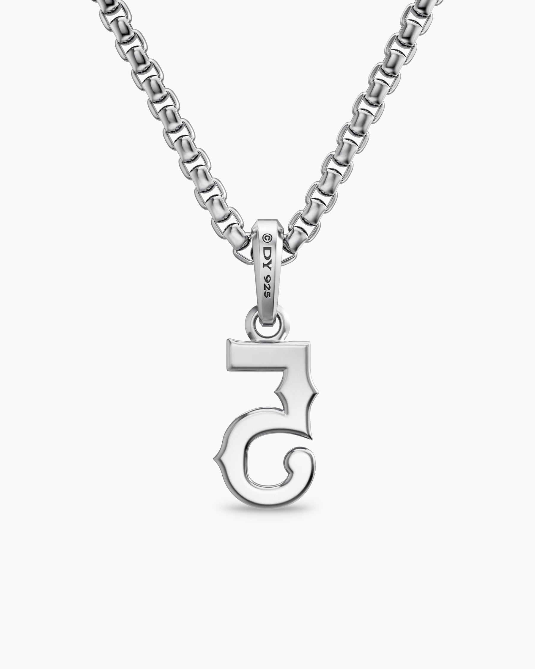 Number Five Amulet in Sterling Silver, 18.6mm - Image 4