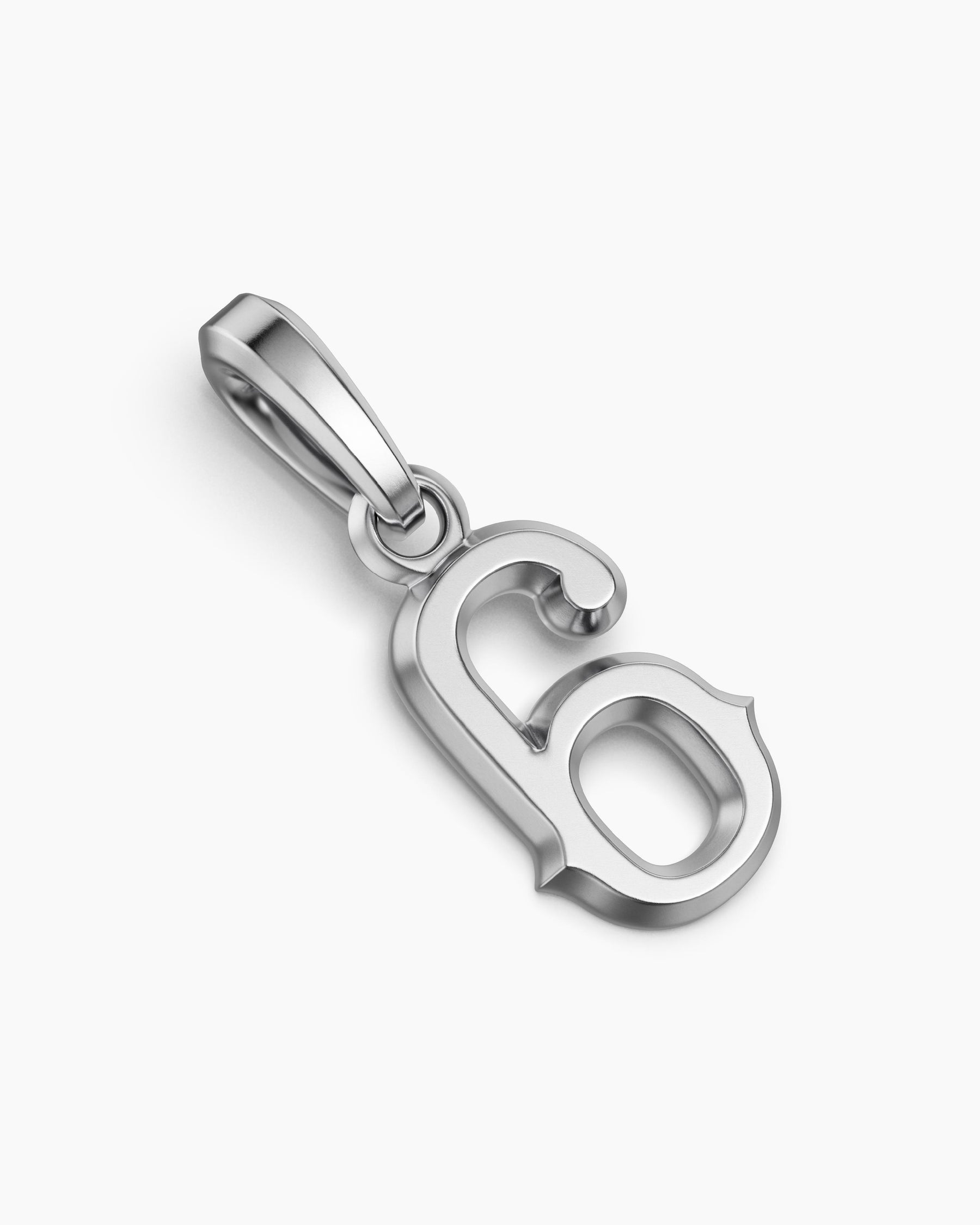 Number Six Amulet in Sterling Silver, 18.6mm - Image 3