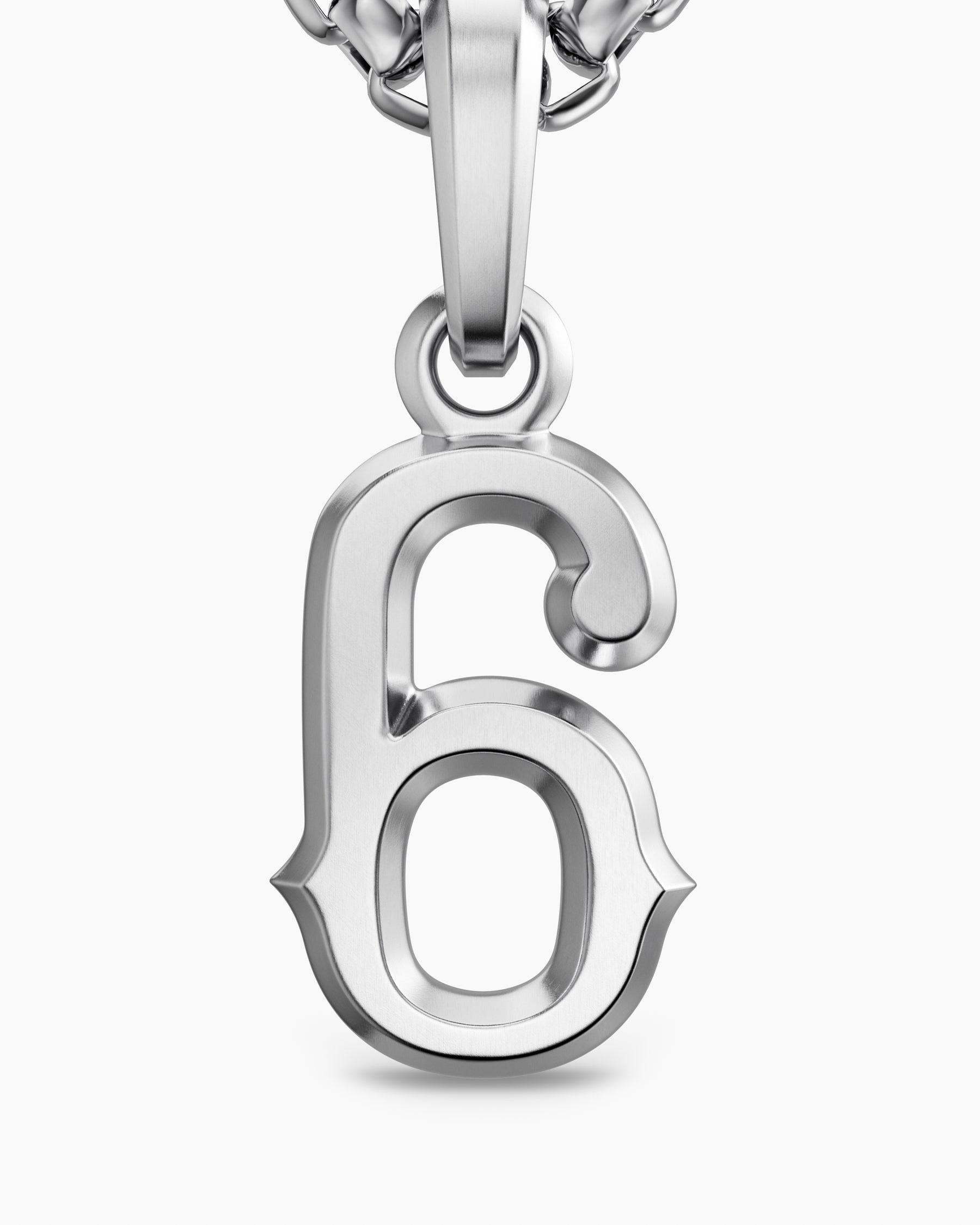 Number Six Amulet in Sterling Silver, 18.6mm - Image 5