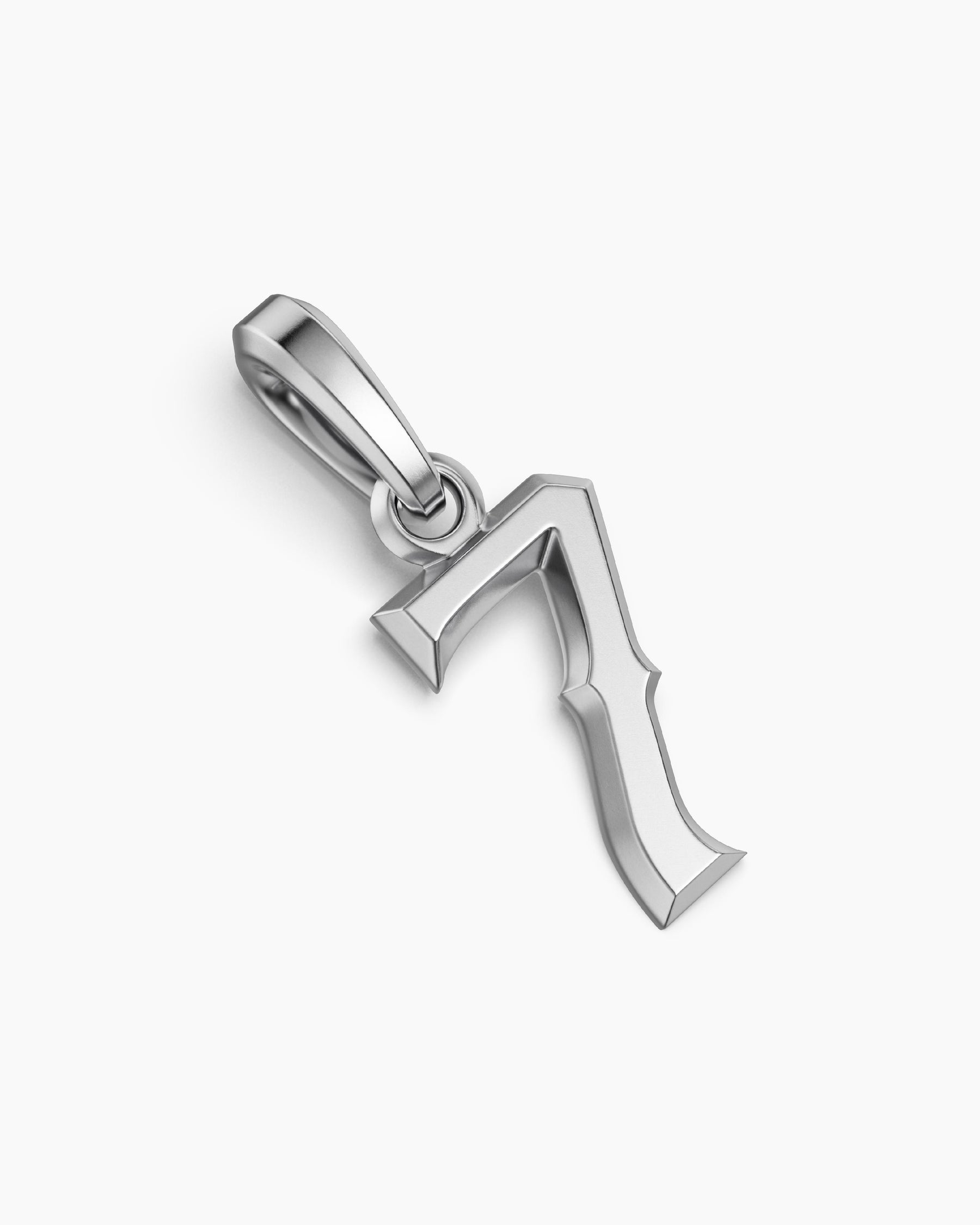 Number Seven Amulet in Sterling Silver, 18.6mm - Image 3