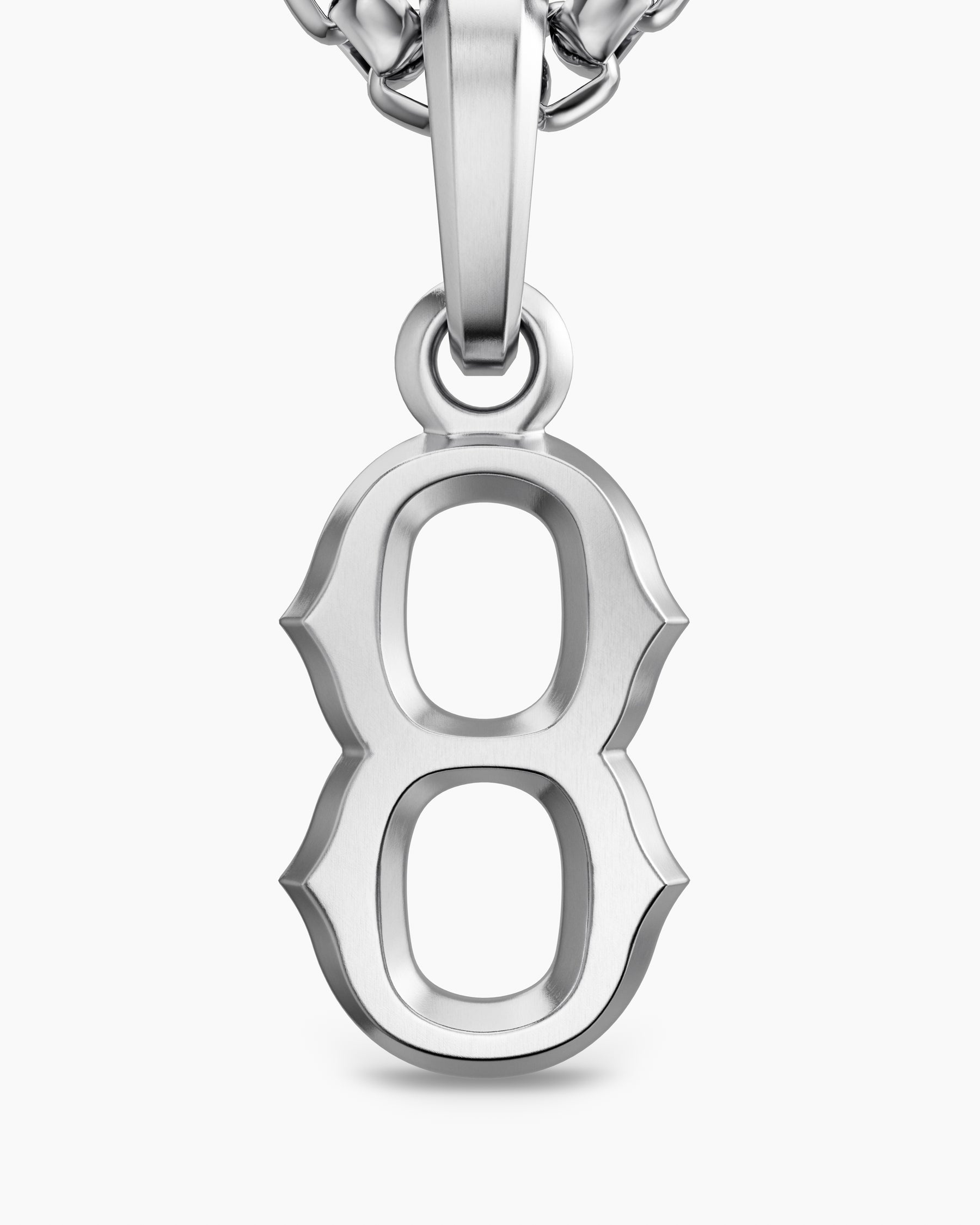 Number Eight Amulet in Sterling Silver, 18.6mm - Image 5