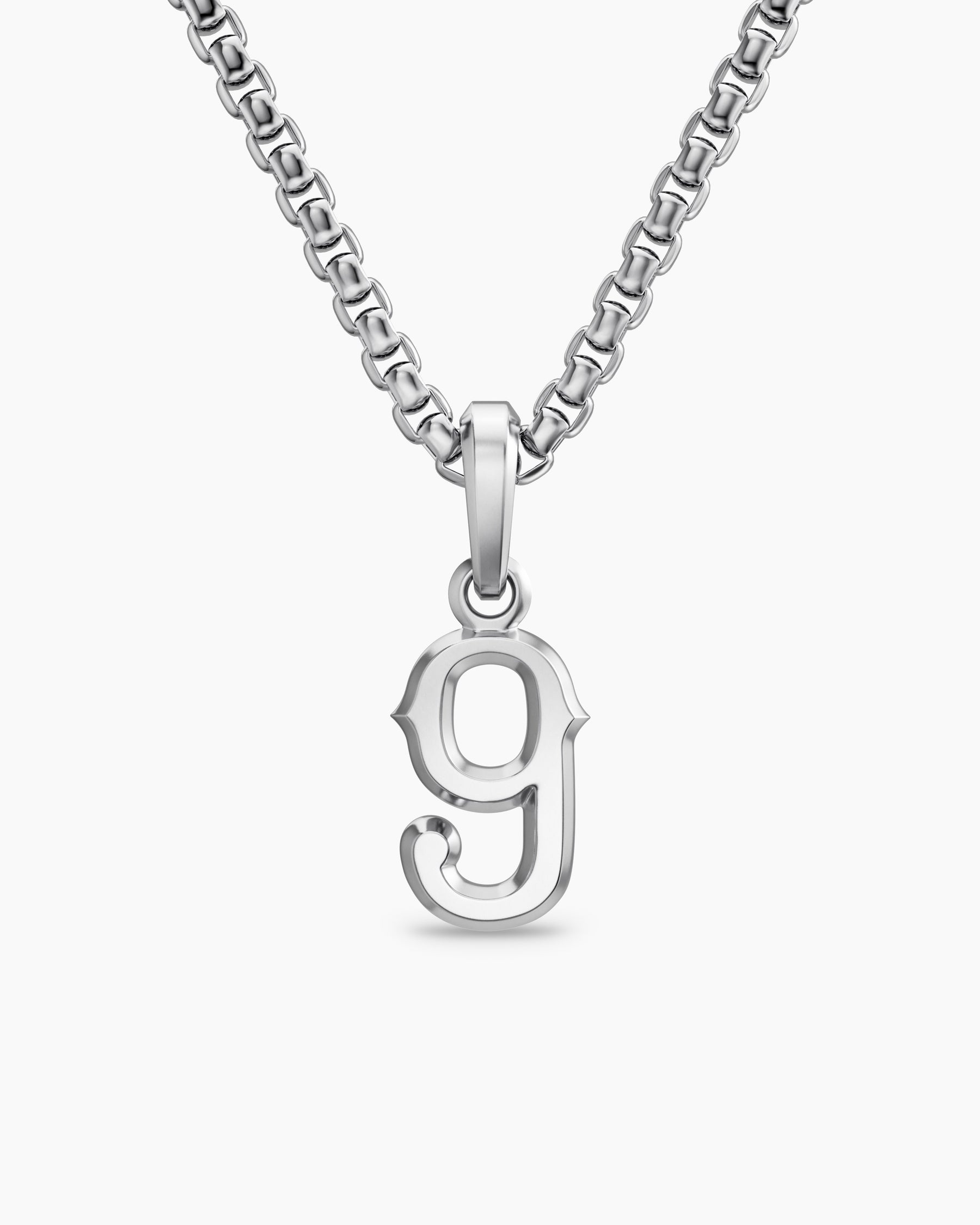 Number Nine Amulet in Sterling Silver, 18.6mm