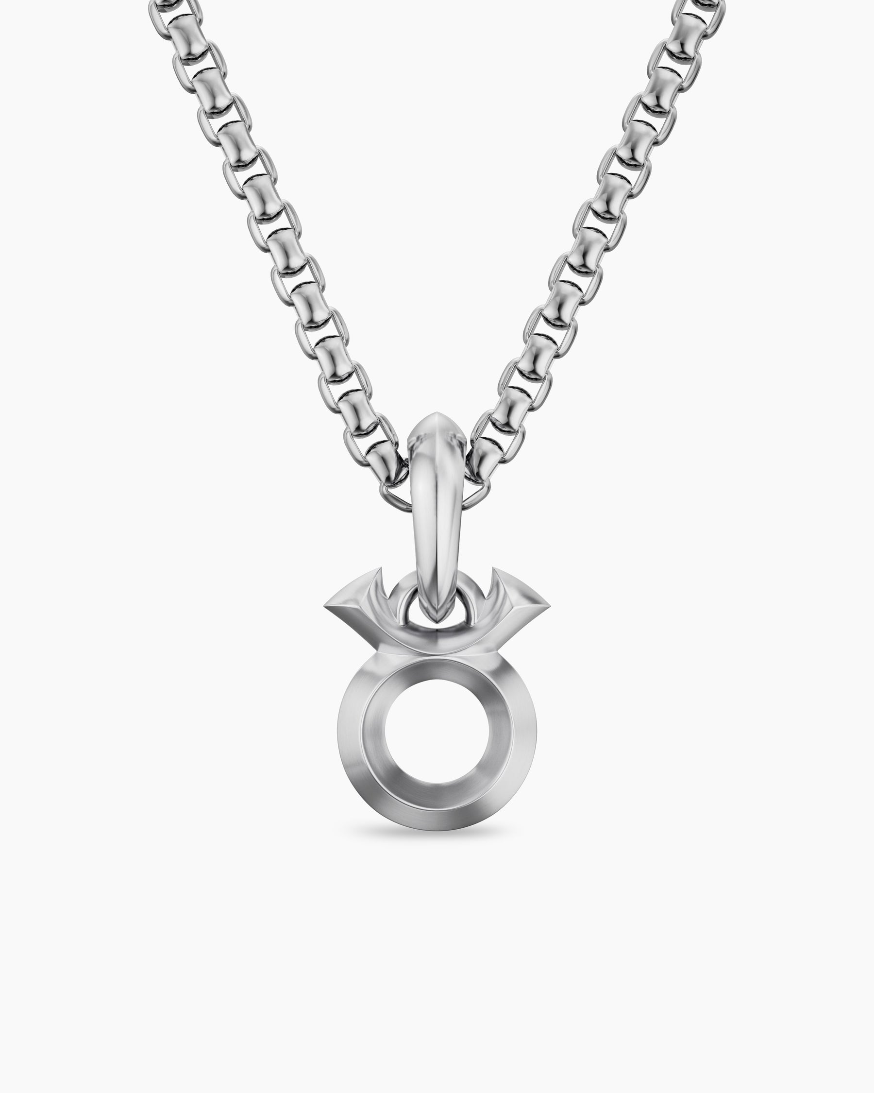 Taurus Amulet in Sterling Silver, 14mm