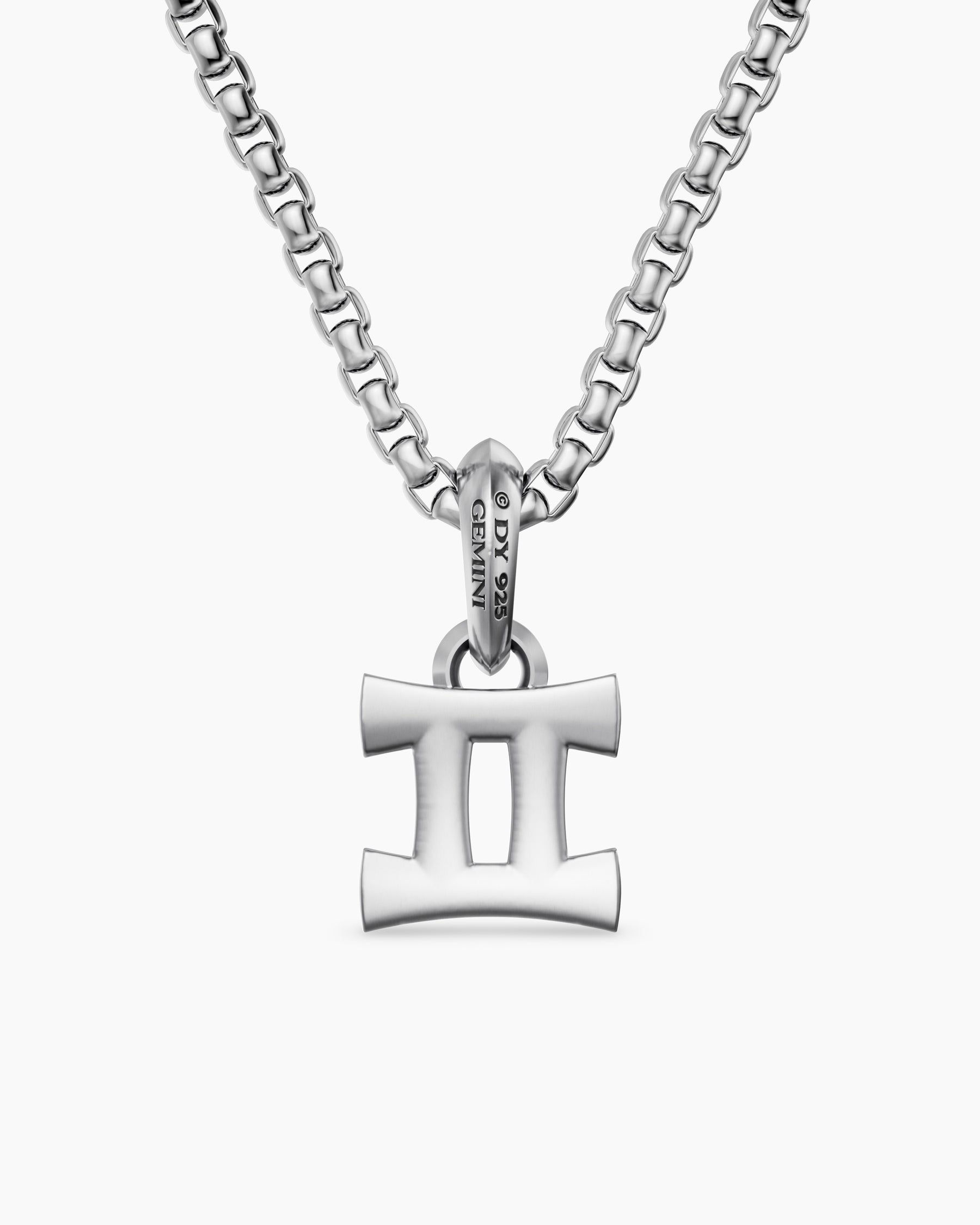 Gemini Amulet in Sterling Silver, 14.8mm - Image 4