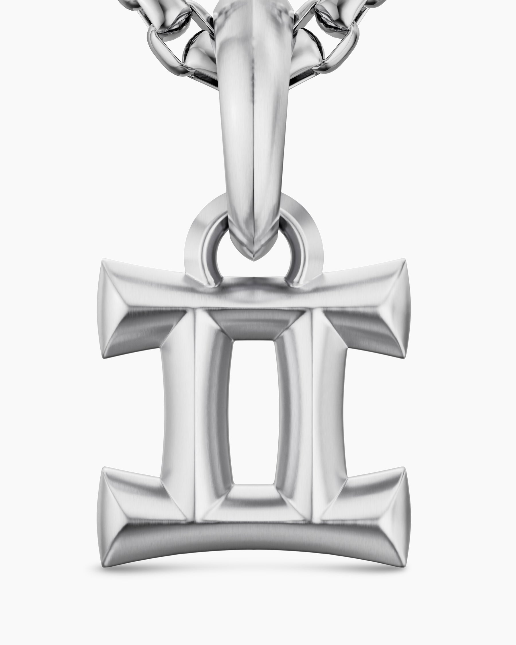 Gemini Amulet in Sterling Silver, 14.8mm - Image 5