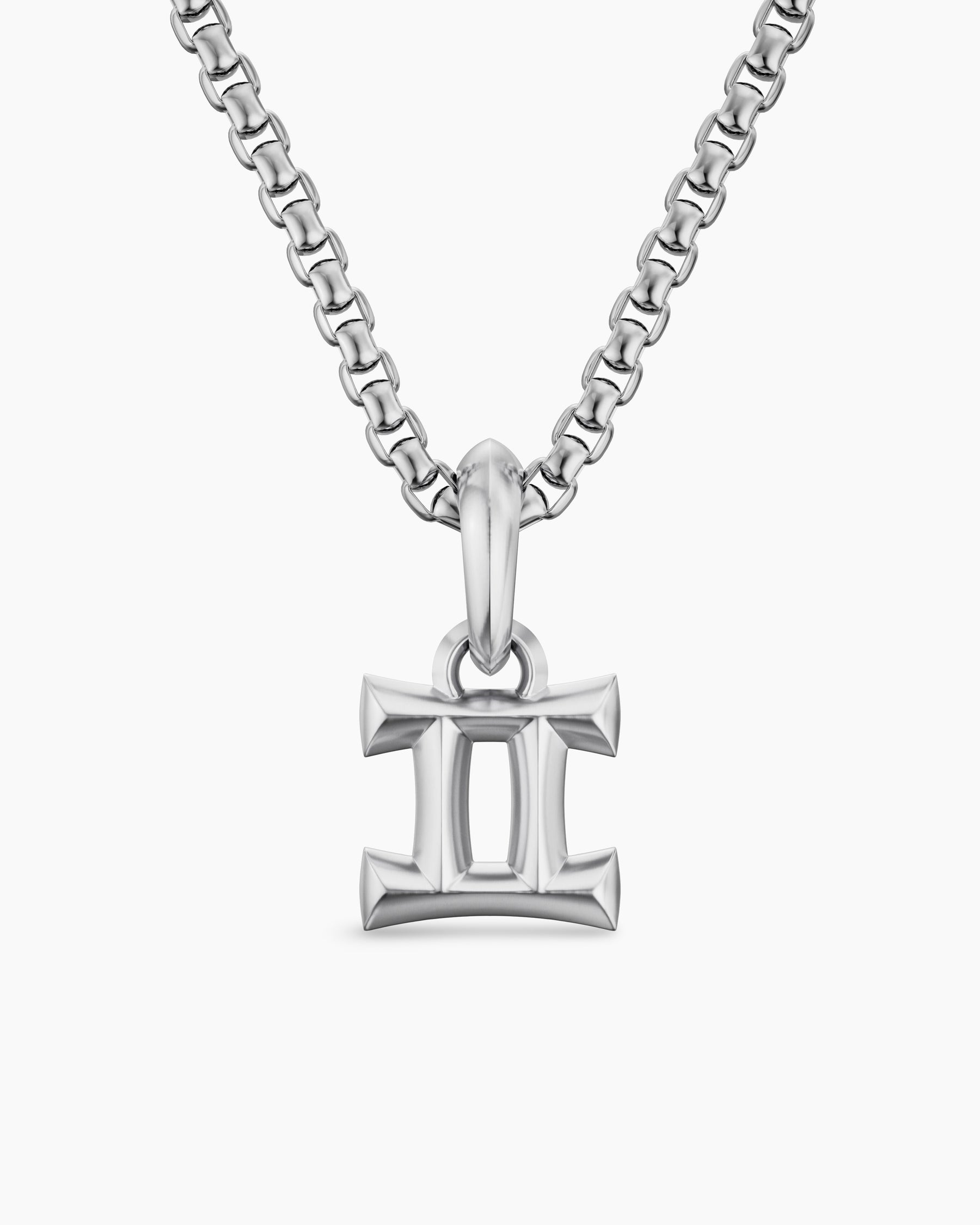 Gemini Amulet in Sterling Silver, 14.8mm