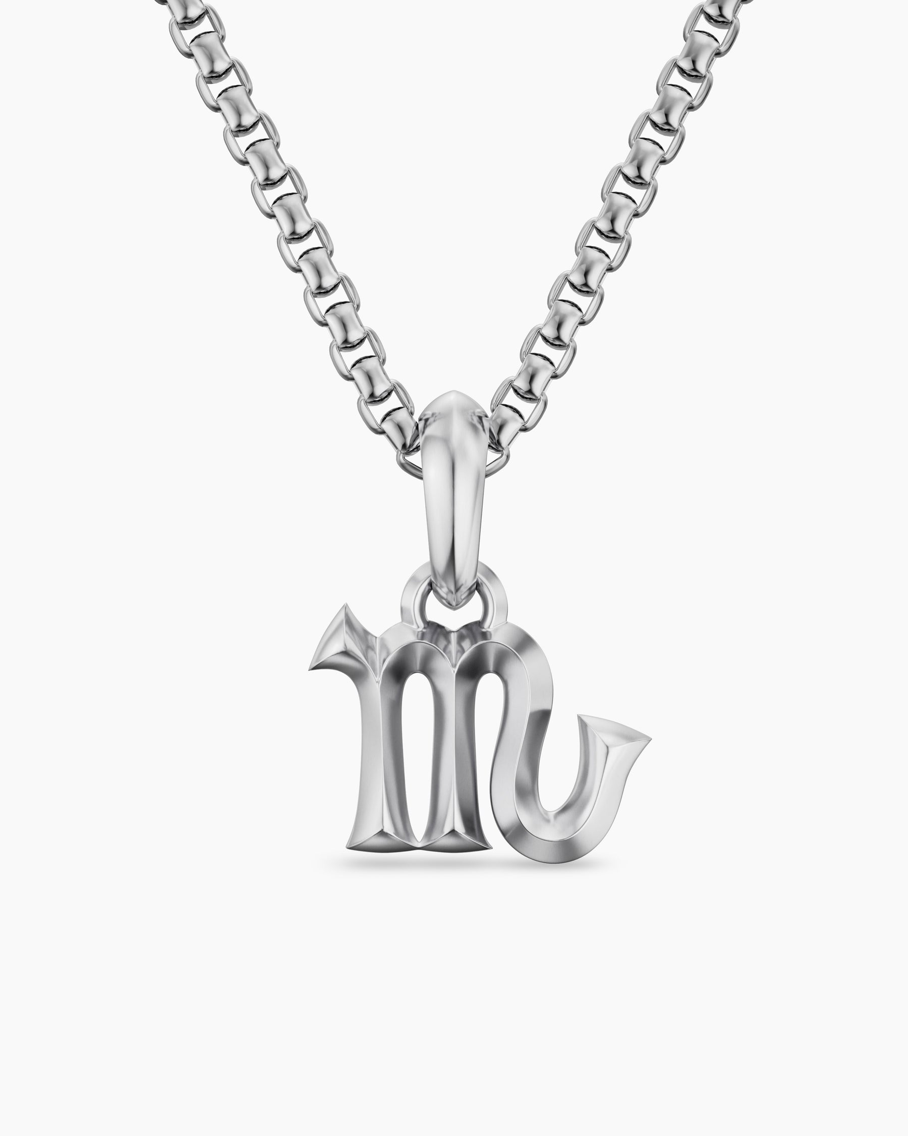 Scorpio Amulet in Sterling Silver, 15.7mm