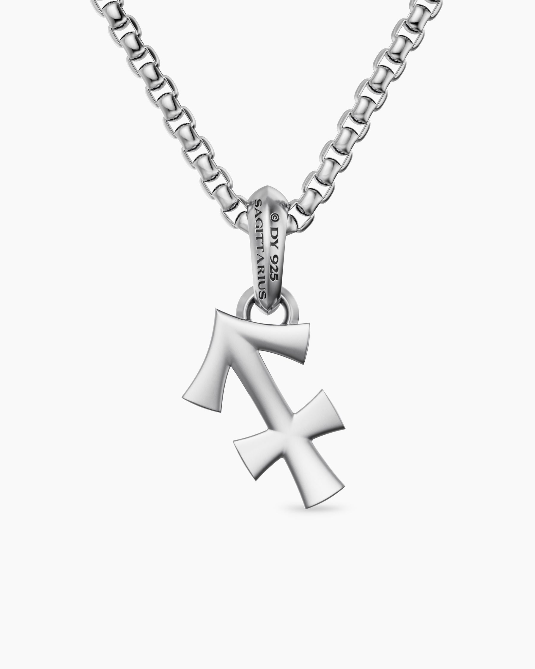 Sagittarius Amulet in Sterling Silver, 19.6mm - Image 4