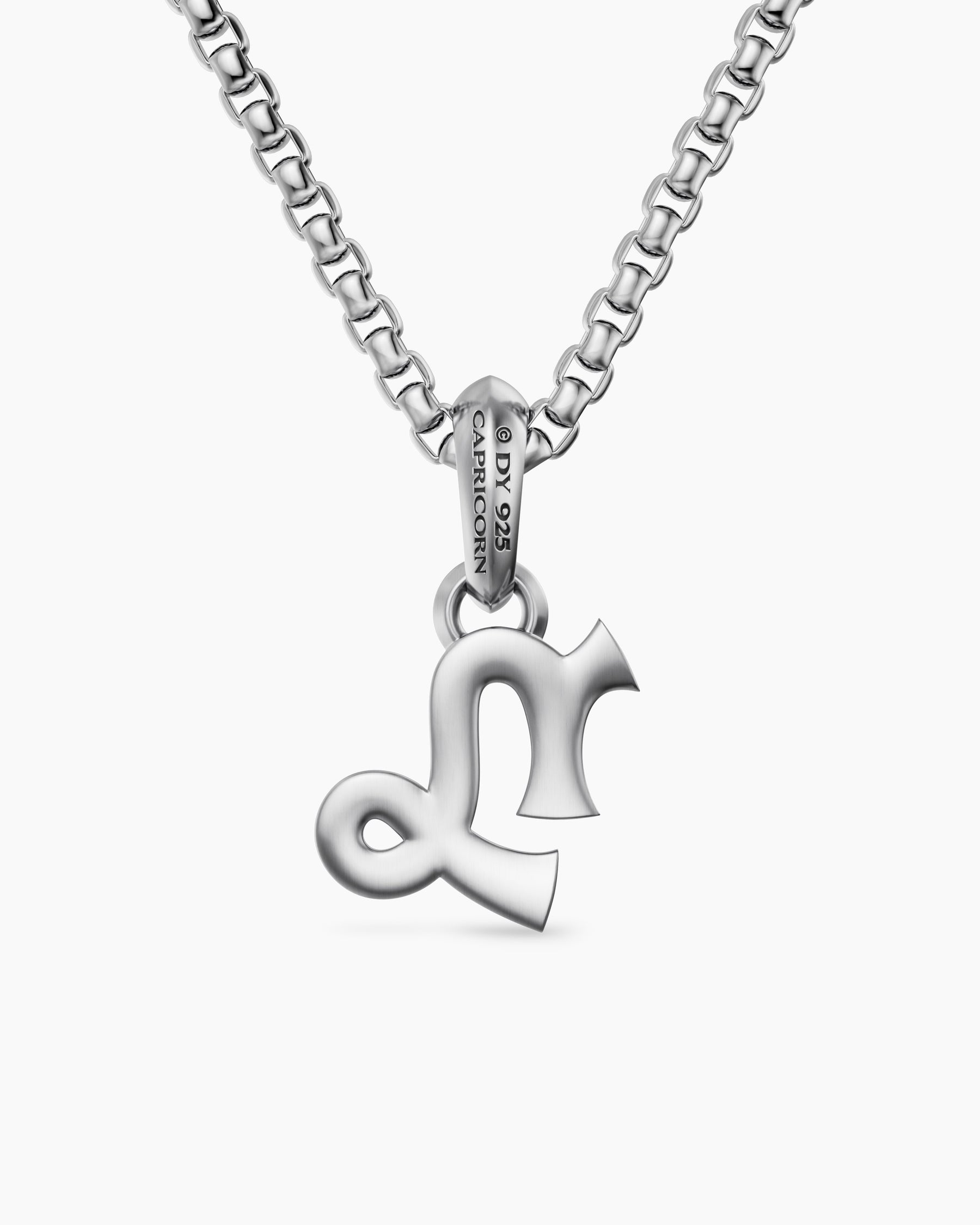 Capricorn Amulet in Sterling Silver, 17.8mm - Image 4