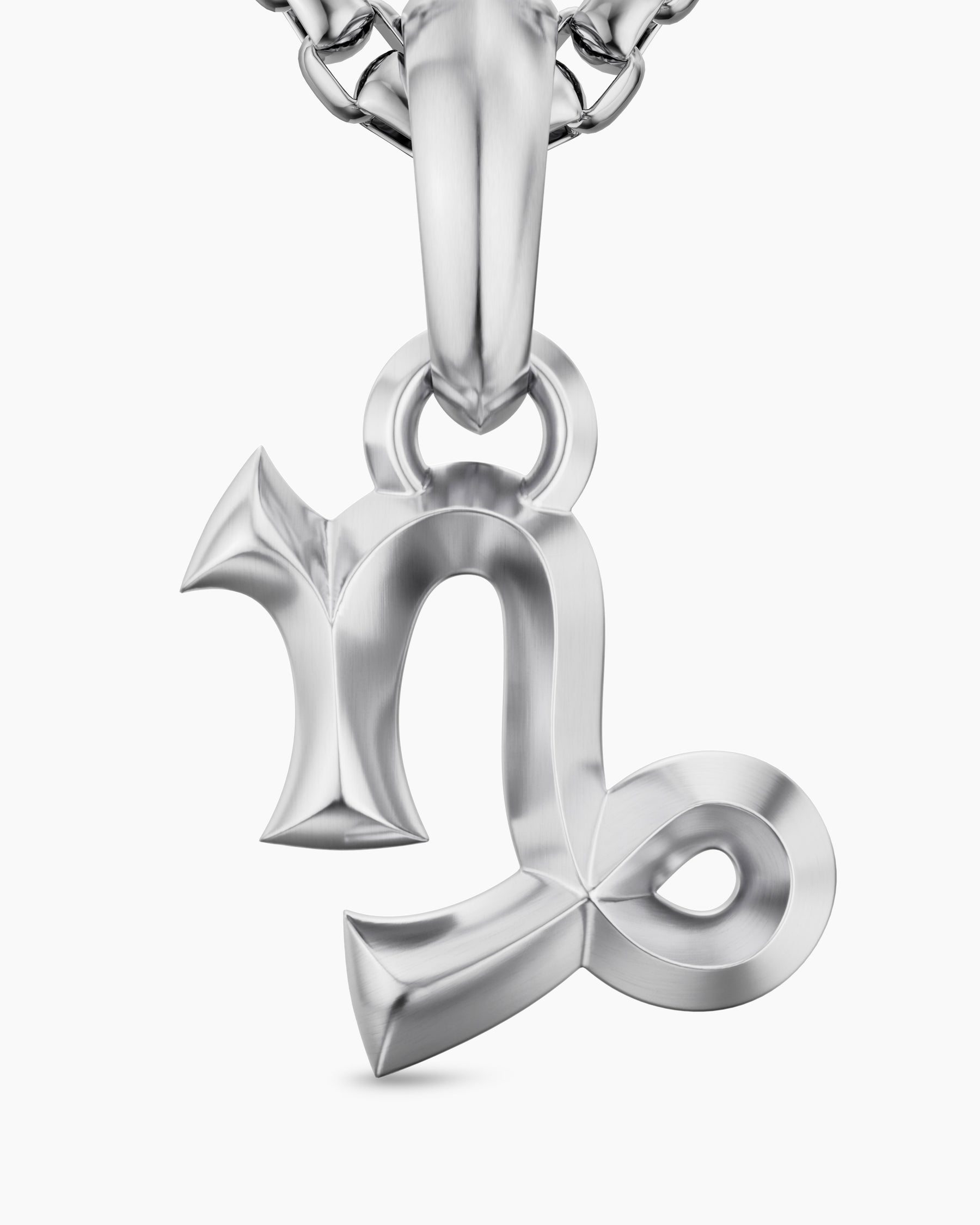 Capricorn Amulet in Sterling Silver, 17.8mm - Image 5