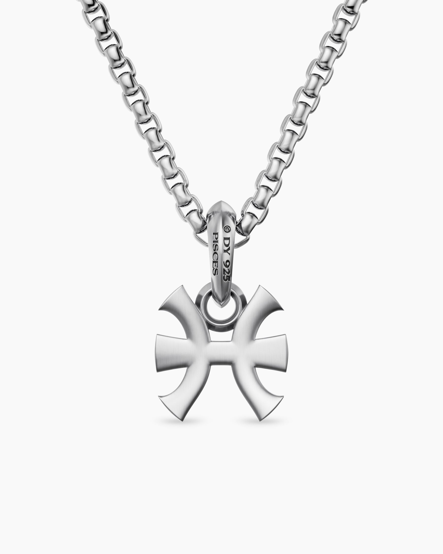 Pisces Amulet in Sterling Silver, 14.8mm - Image 4