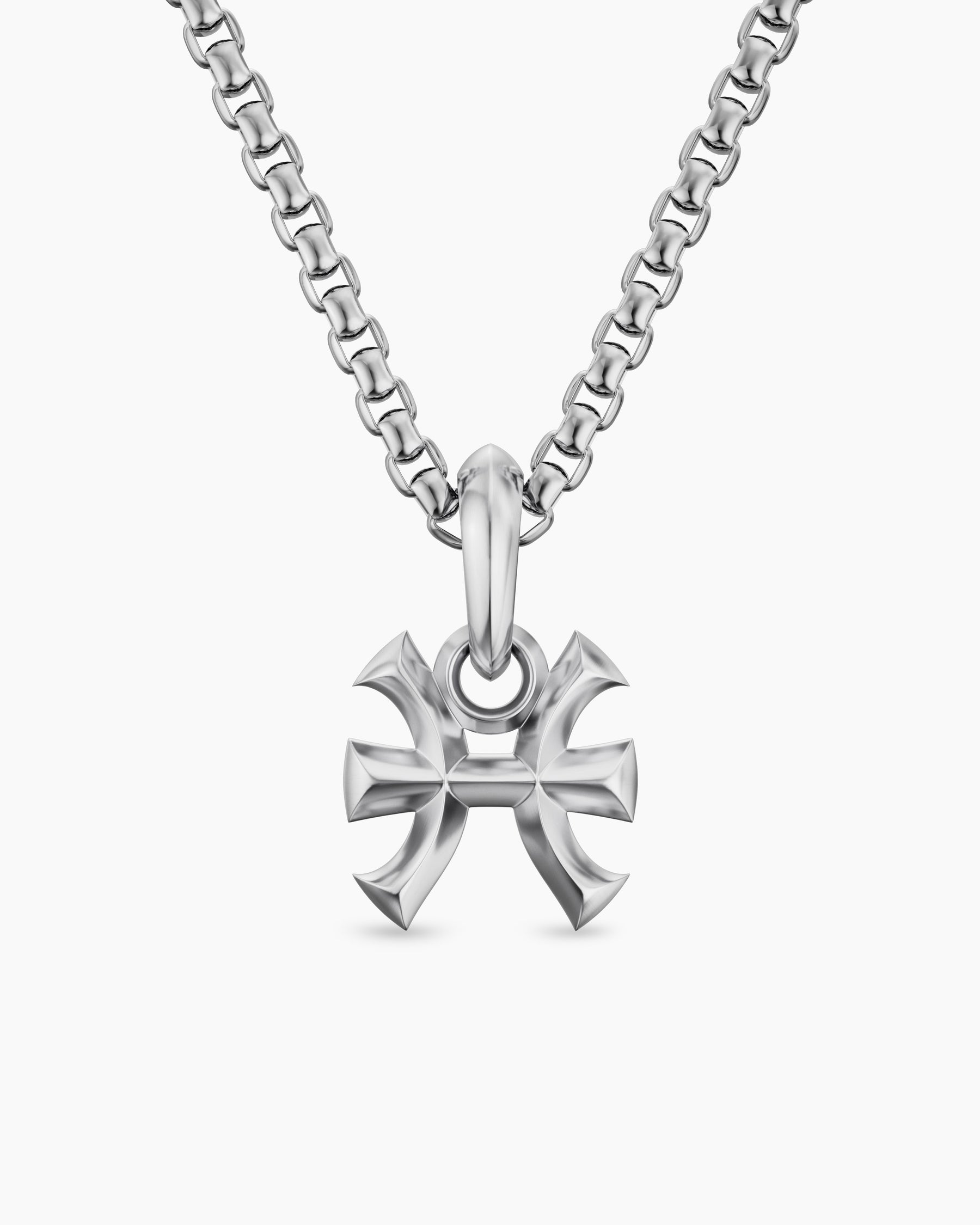 Pisces Amulet in Sterling Silver, 14.8mm