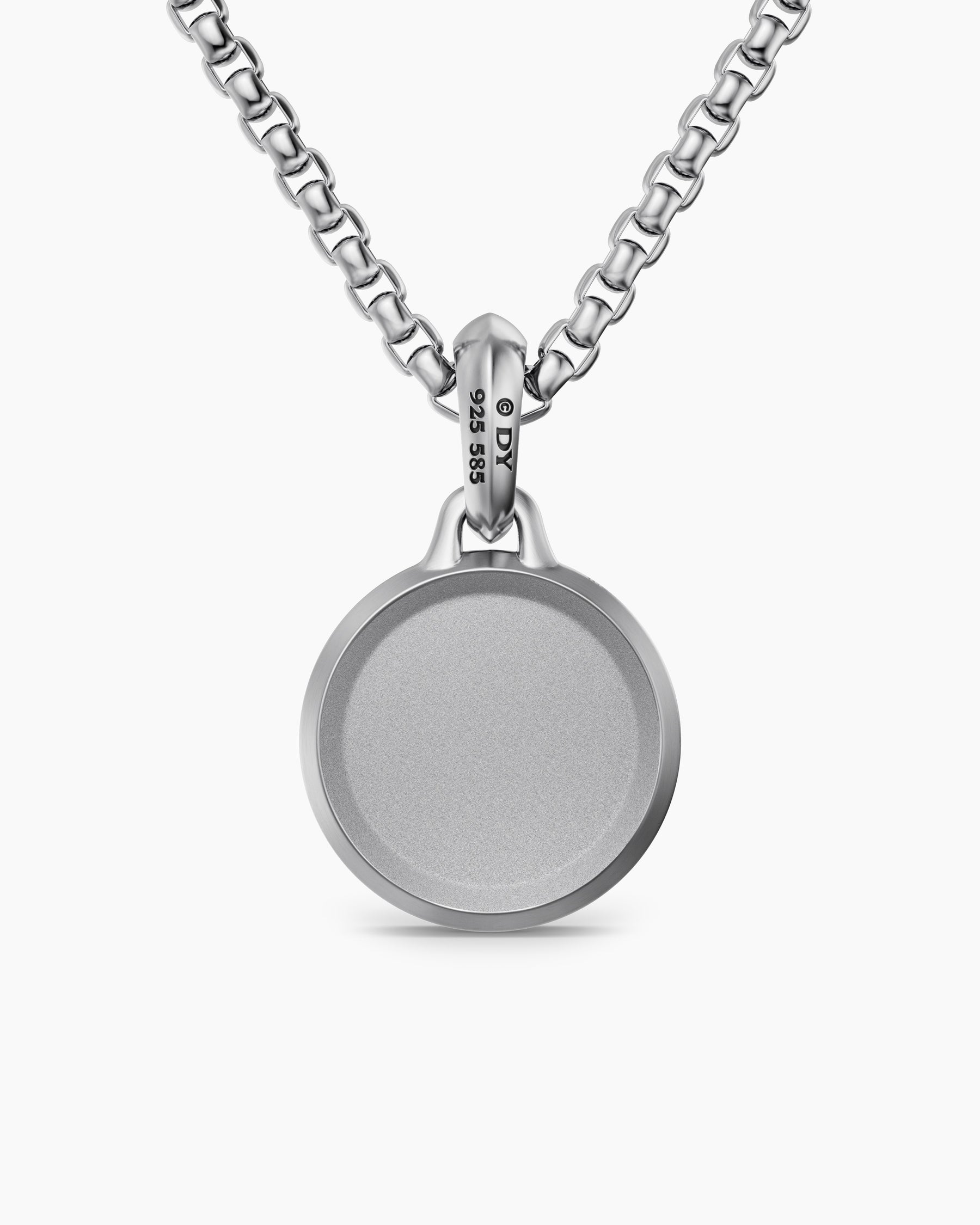St. Christopher Amulet in Sterling Silver with 14K Yellow Gold, 21.2mm - Image 4
