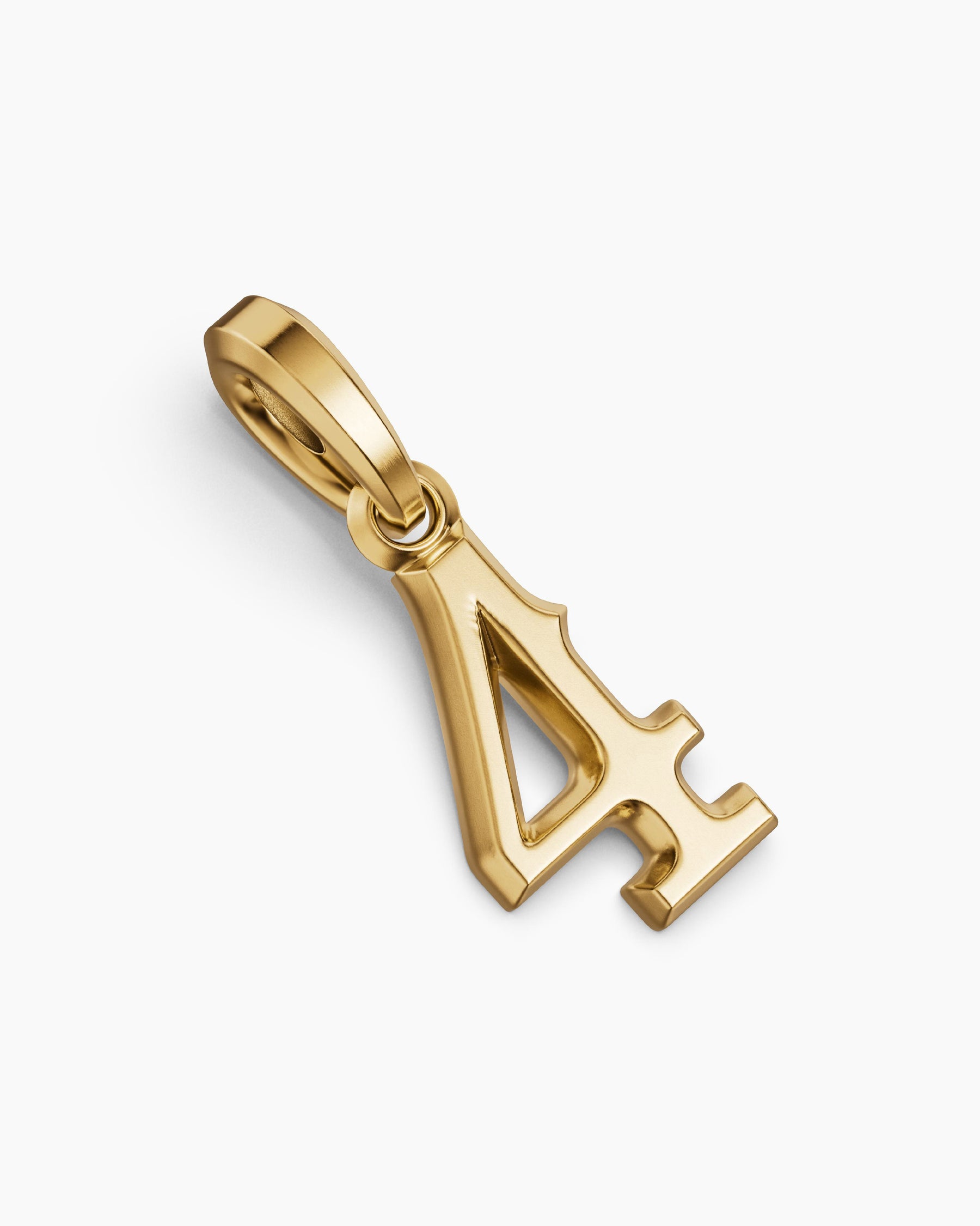 Number Four Amulet in 18K Yellow Gold, 14.8mm - Image 3