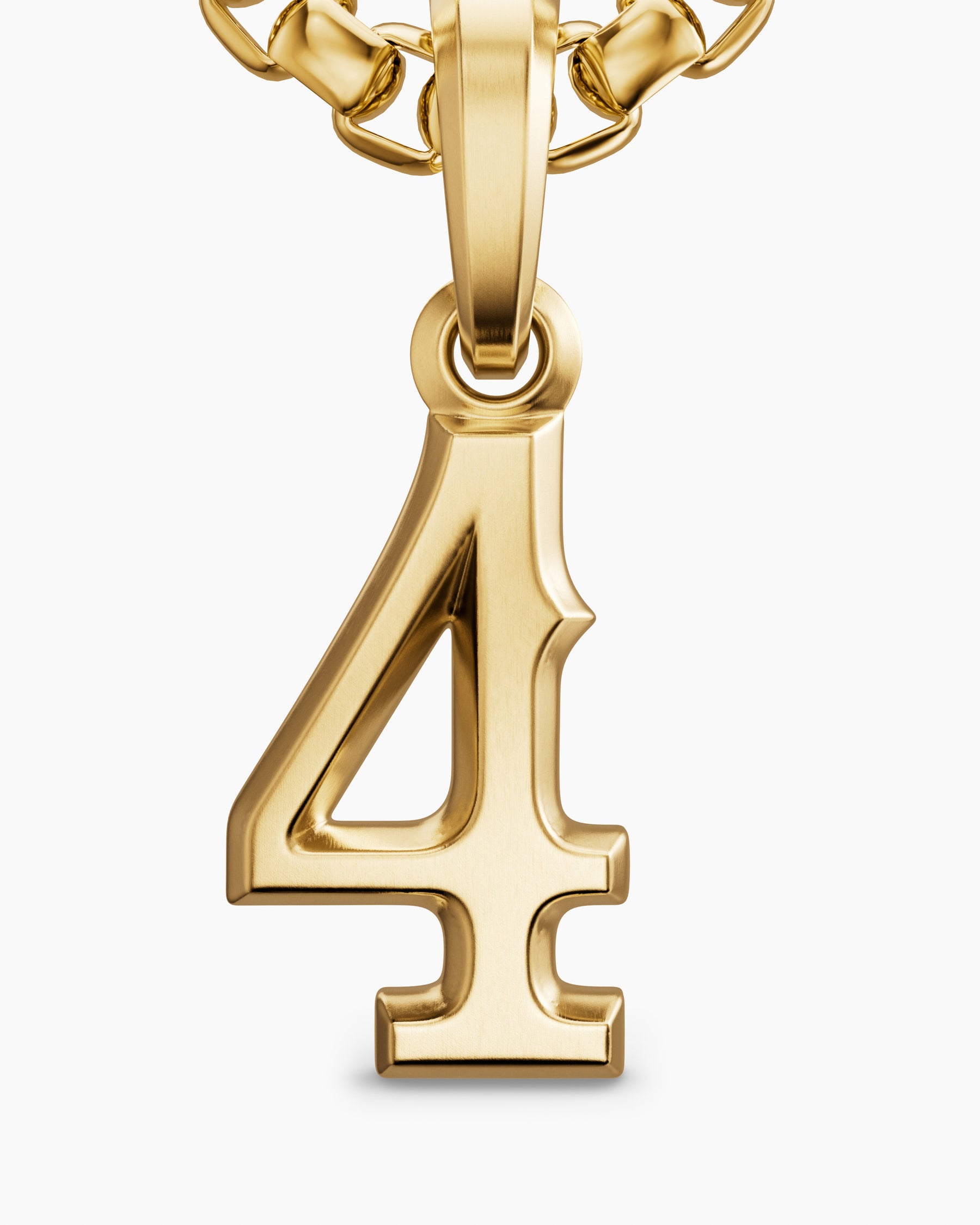 Number Four Amulet in 18K Yellow Gold, 14.8mm - Image 5
