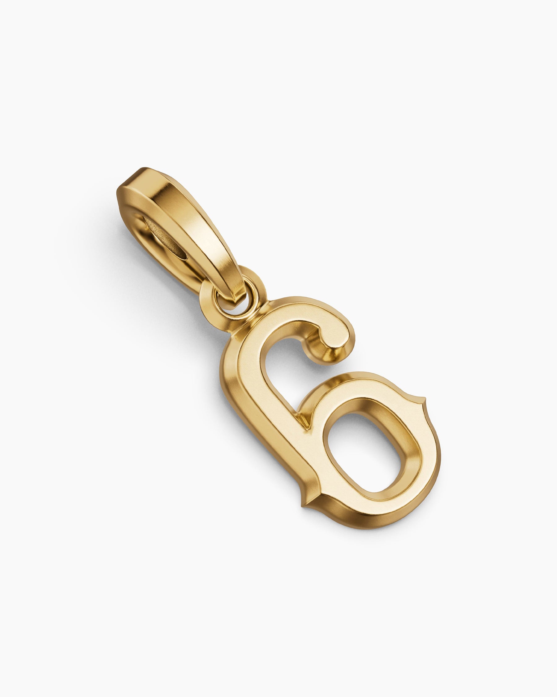Number Six Amulet in 18K Yellow Gold, 14.8mm - Image 3