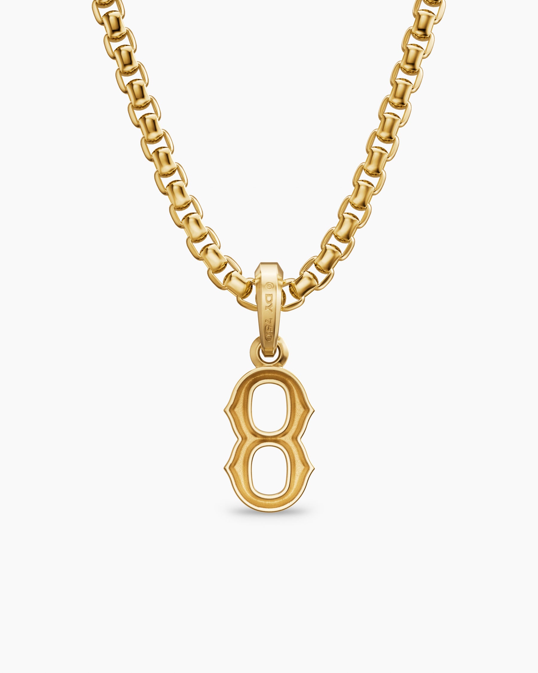 Number Eight Amulet in 18K Yellow Gold, 14.8mm - Image 4
