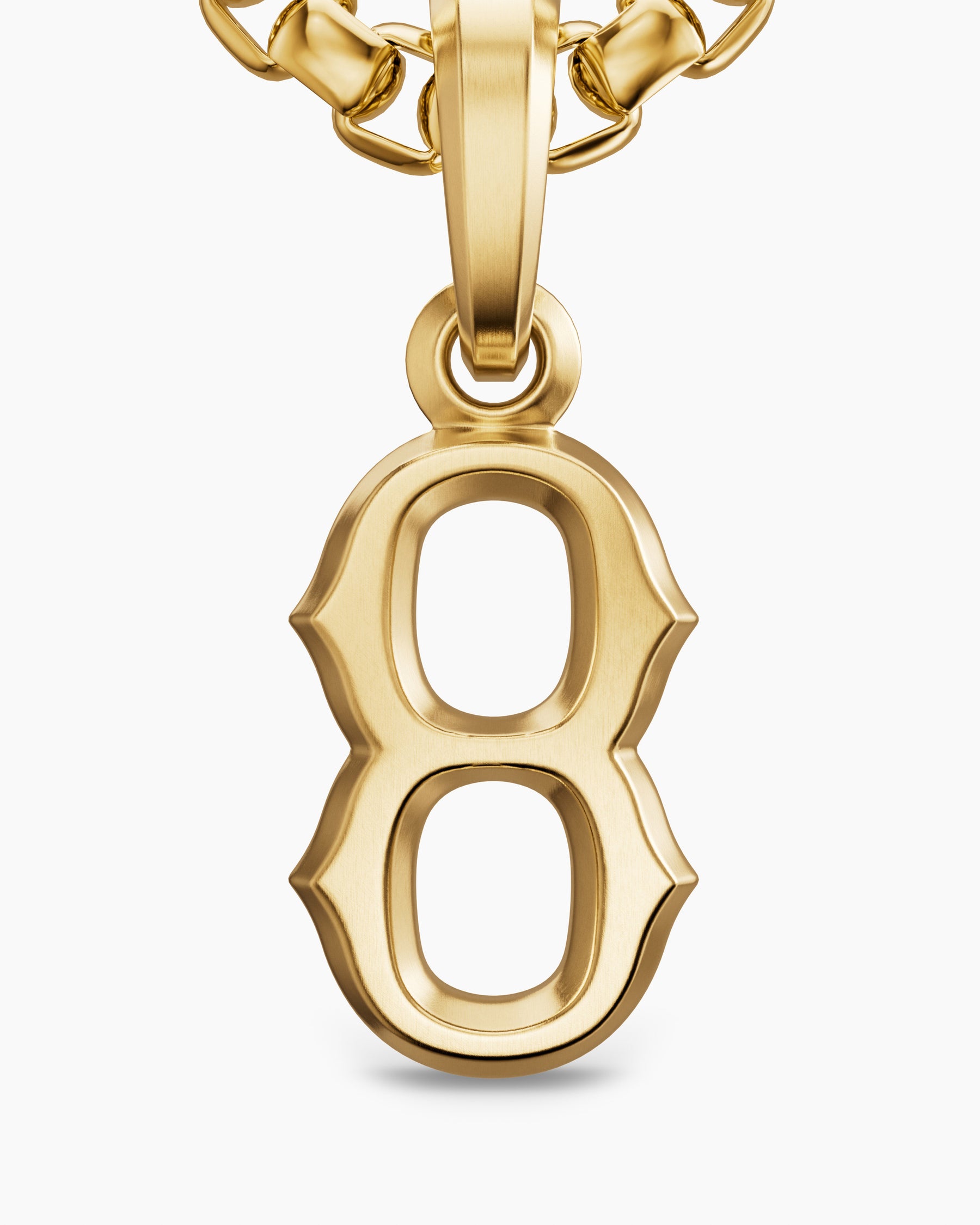 Number Eight Amulet in 18K Yellow Gold, 14.8mm - Image 5