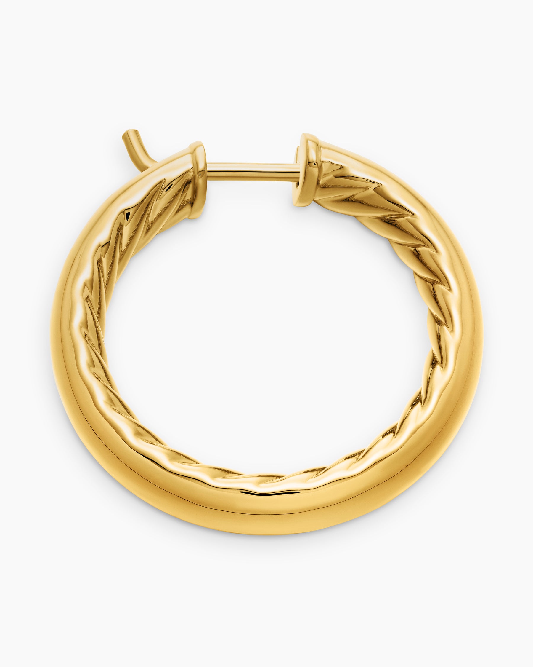 DY Mercer Hoop Earrings in 18K Yellow Gold, 25.4mm - Image 3
