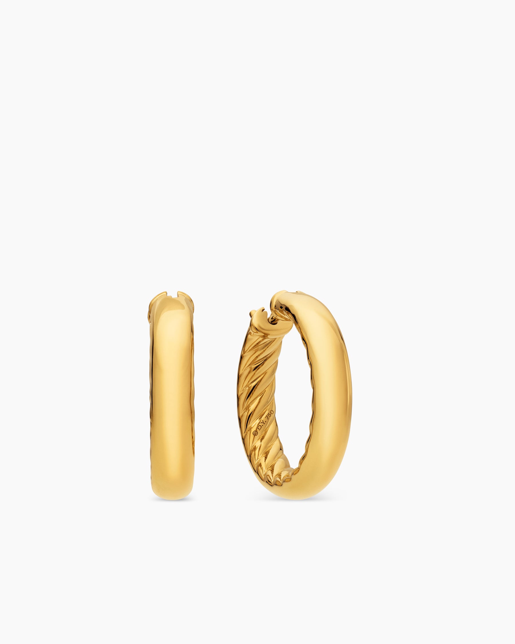 DY Mercer Hoop Earrings in 18K Yellow Gold, 25.4mm
