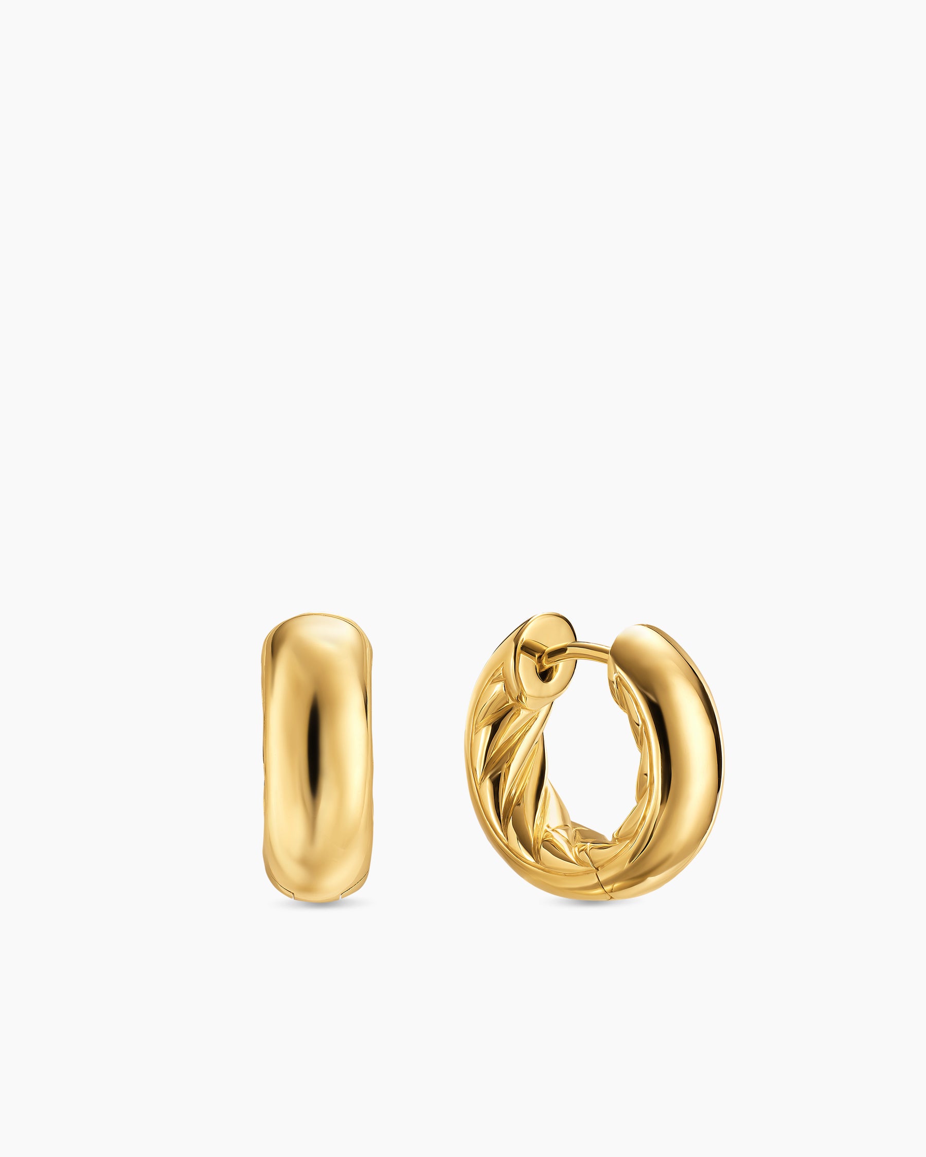 DY Mercer Micro Hoop Earrings in 18K Yellow Gold, 13.4mm