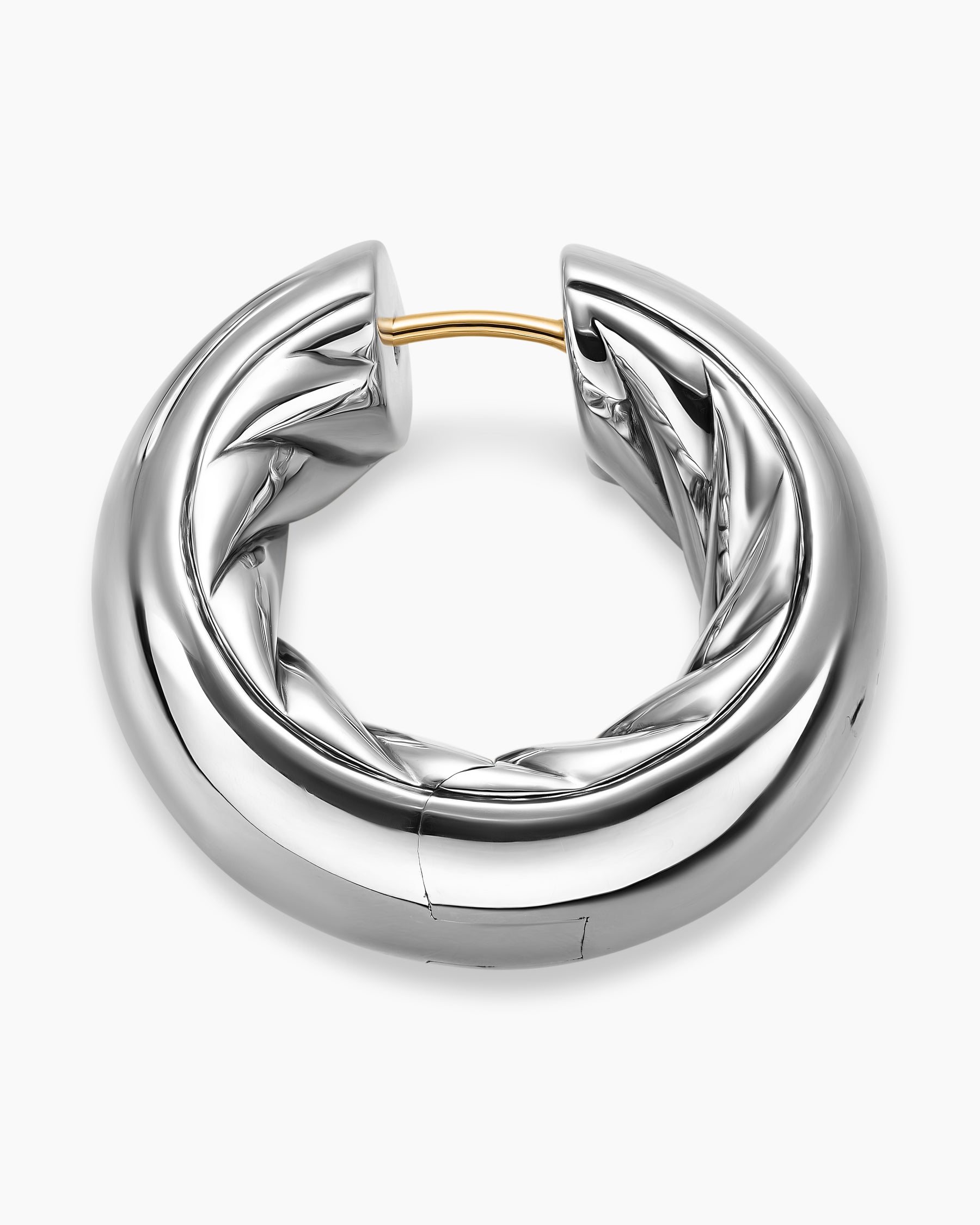 DY Mercer Hoop Earrings in Sterling Silver, 24.7mm - Image 3