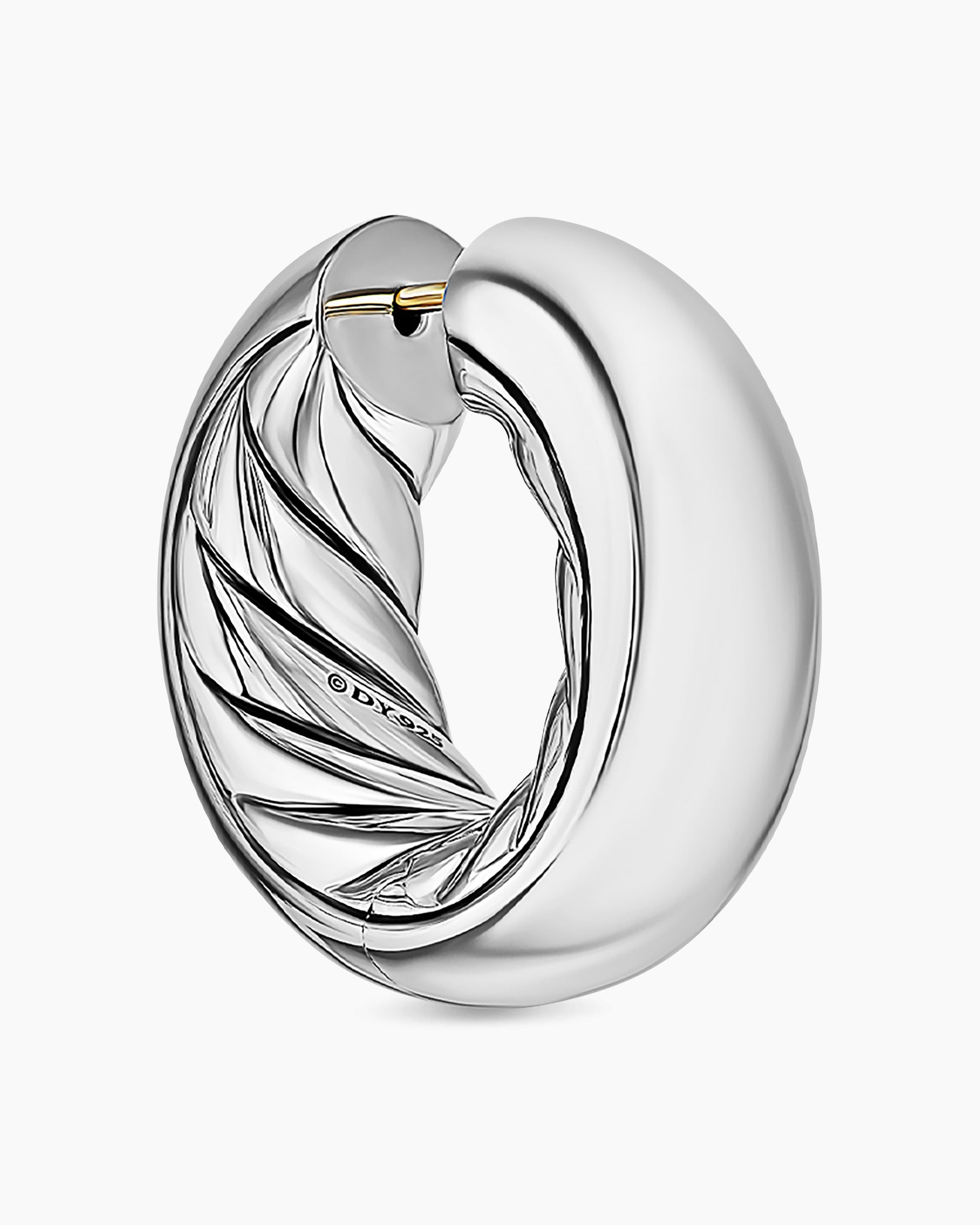 DY Mercer Hoop Earrings in Sterling Silver, 24.7mm - Image 5