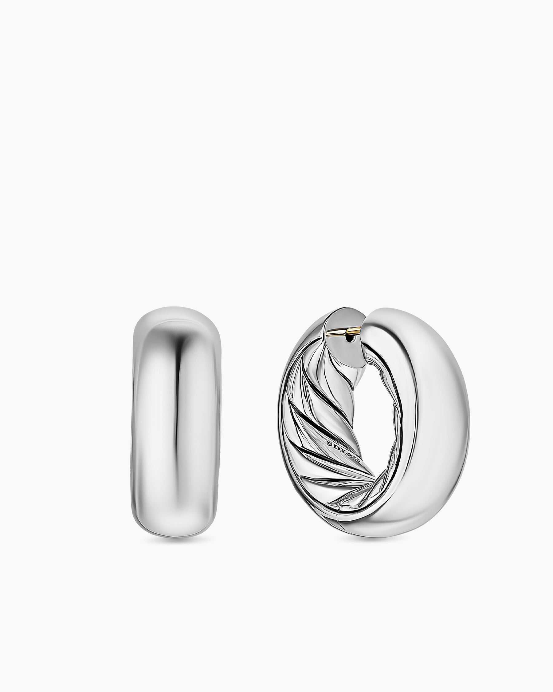 DY Mercer Hoop Earrings in Sterling Silver, 24.7mm