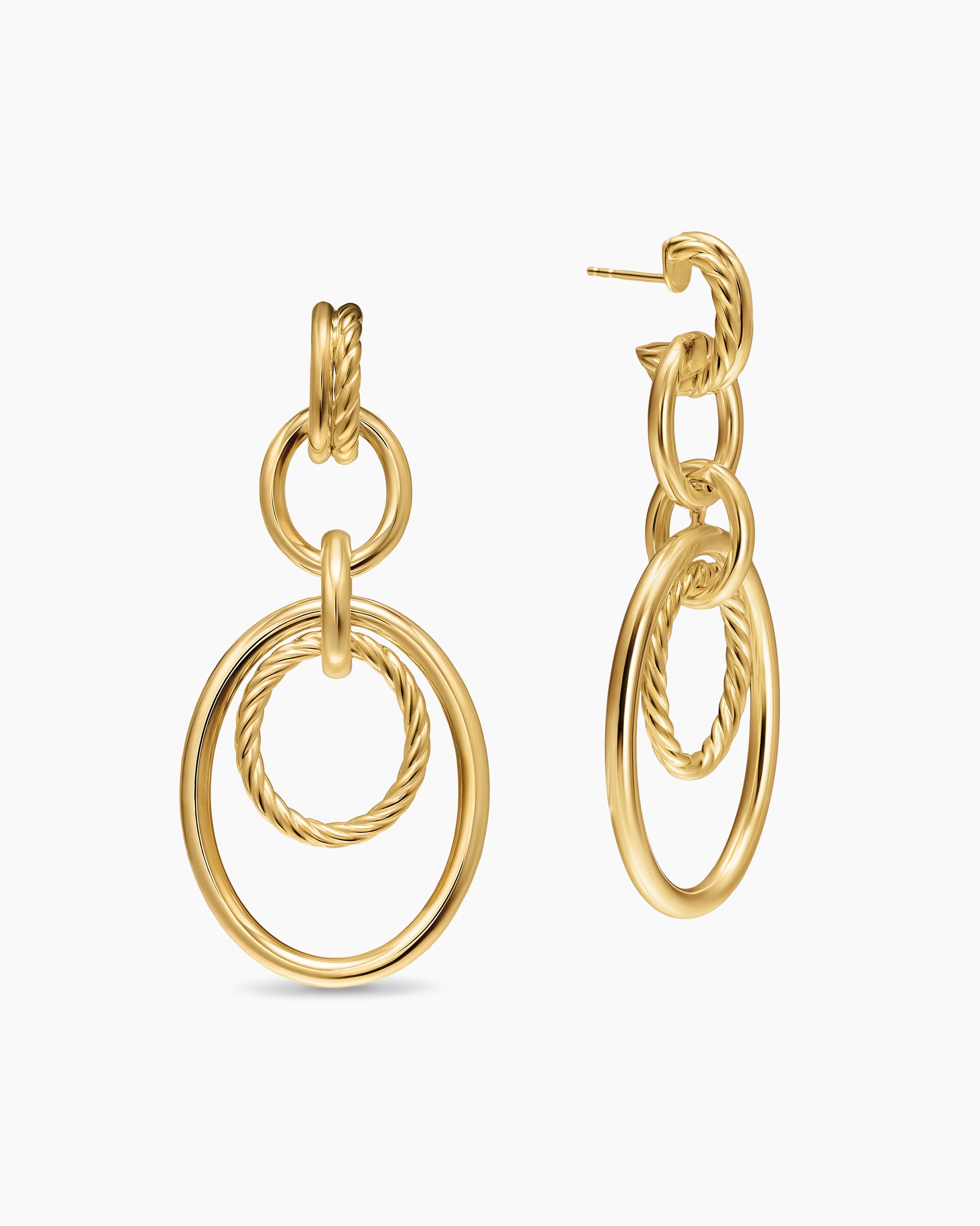 DY Mercer Mobile Drop Earrings in 18K Yellow Gold, 65.7mm - Image 3