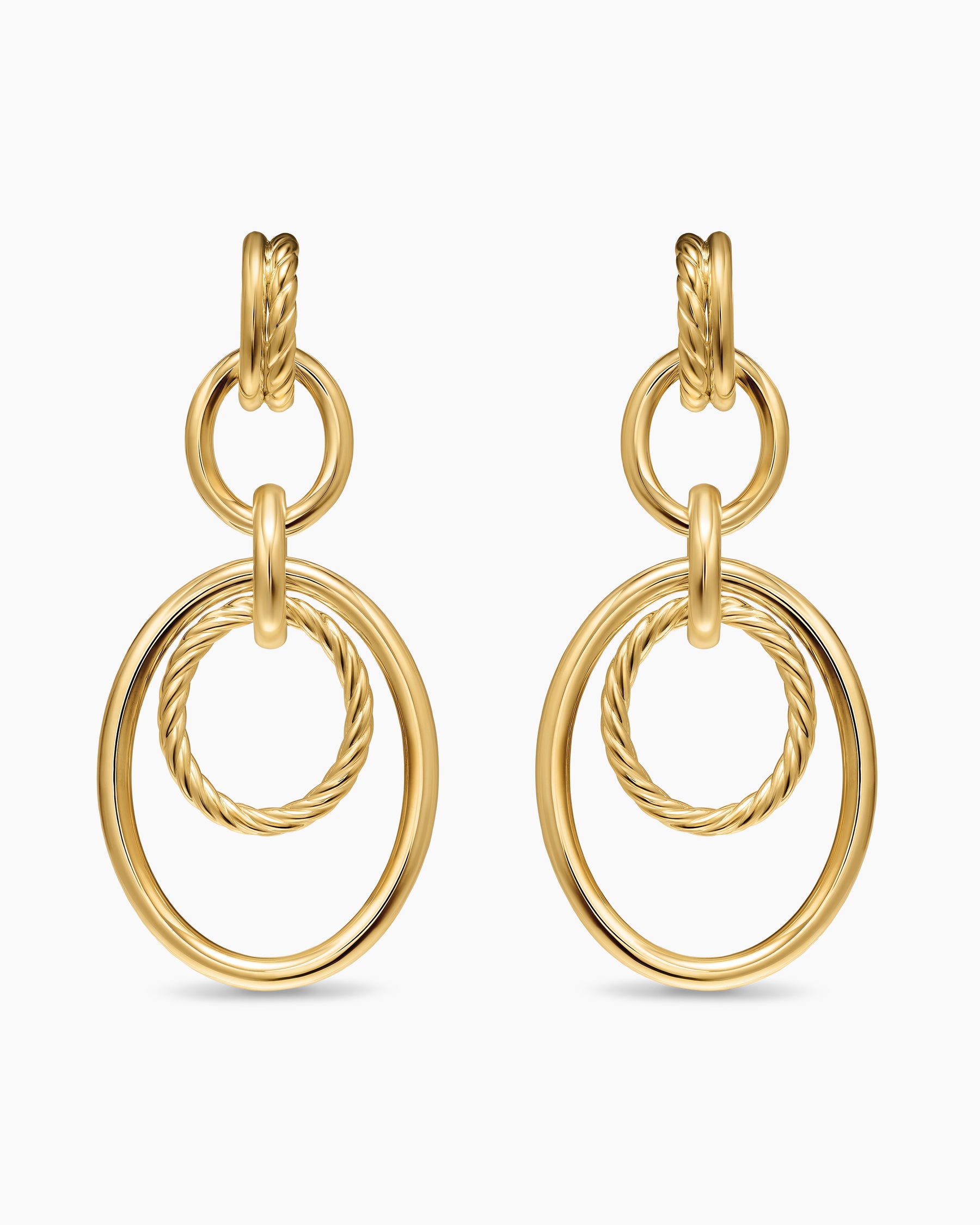 DY Mercer Mobile Drop Earrings in 18K Yellow Gold, 65.7mm