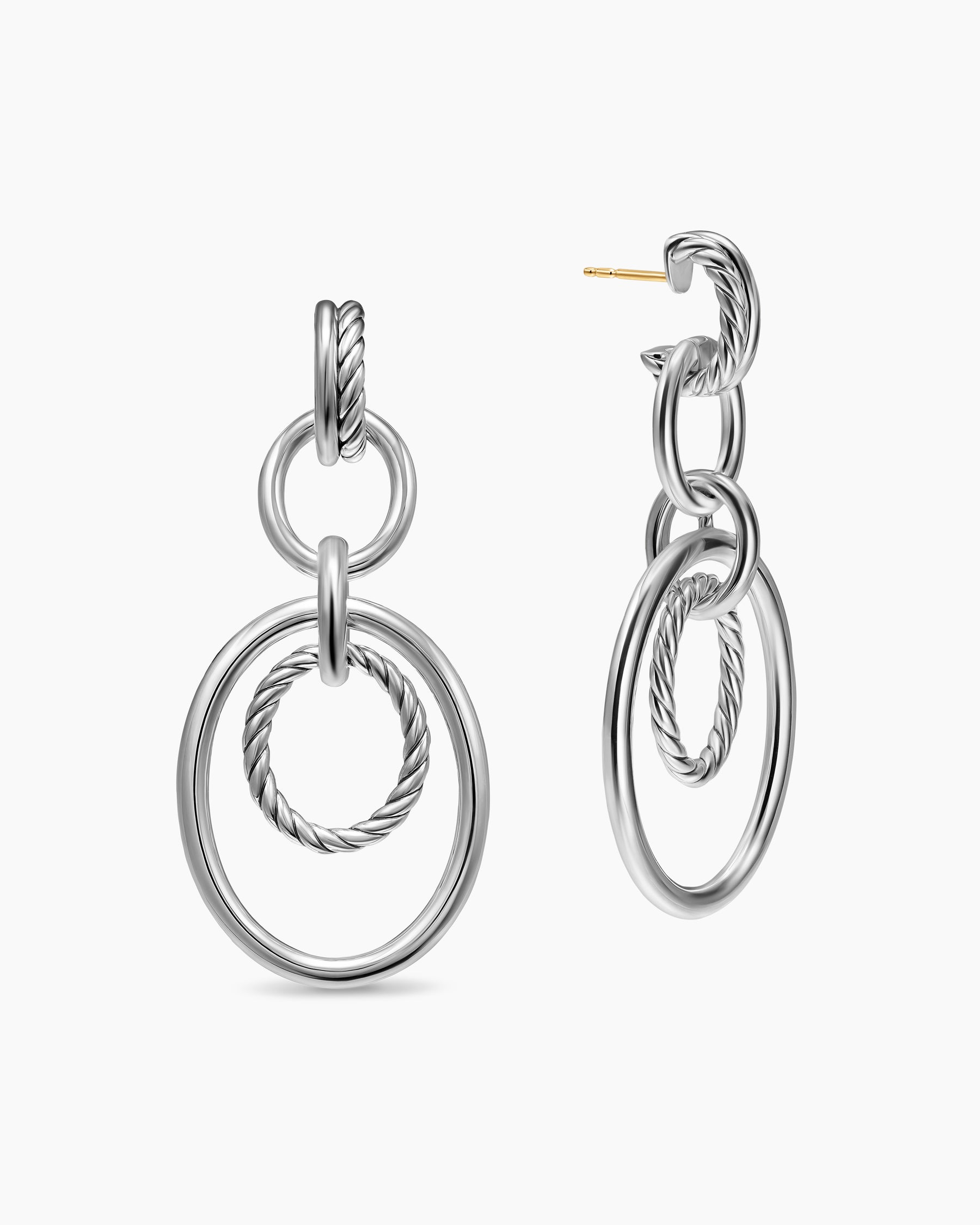 DY Mercer Mobile Drop Earrings in Sterling Silver, 65.7mm - Image 3