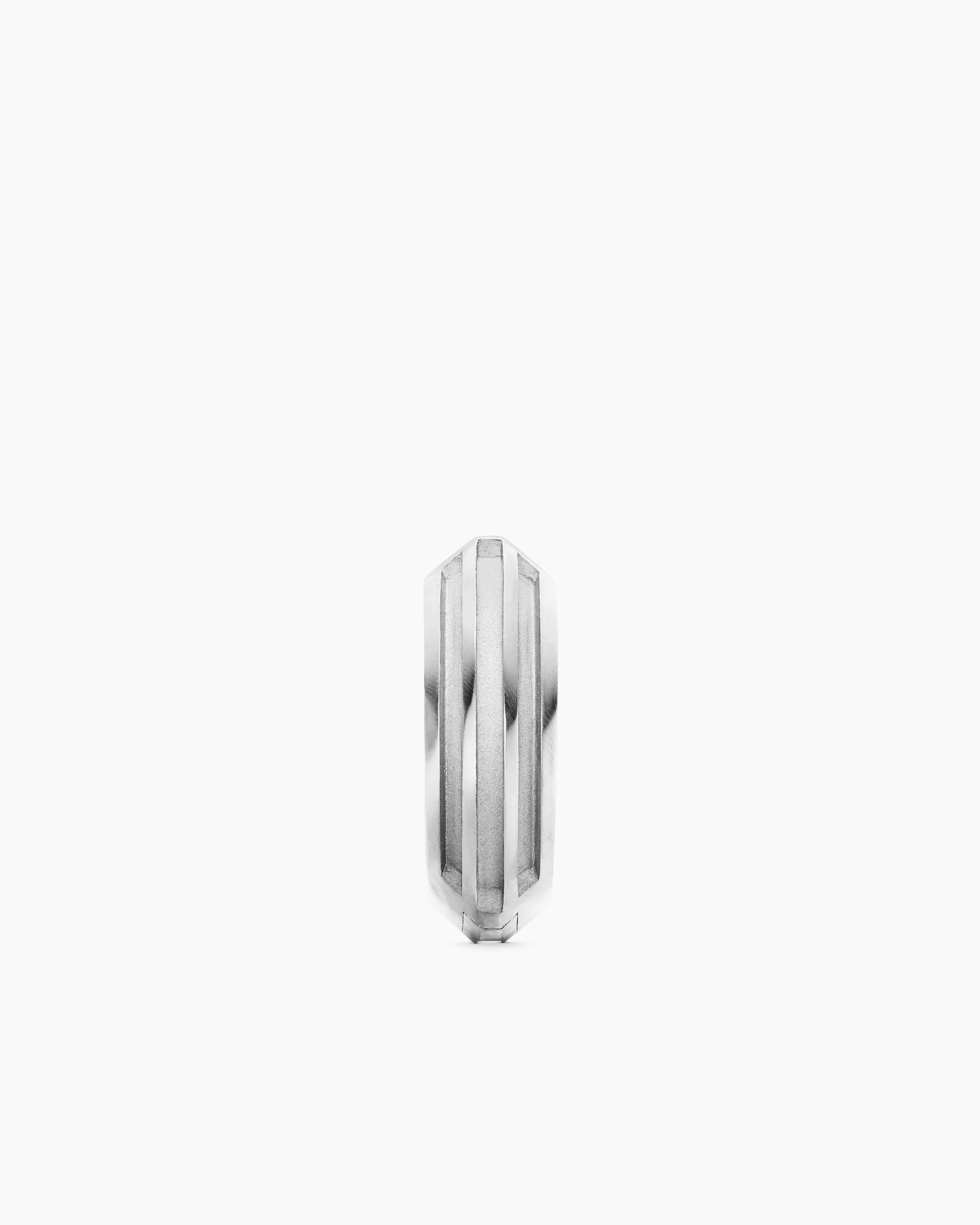 Streamline Hoop Earring in Sterling Silver, 14mm - Image 4