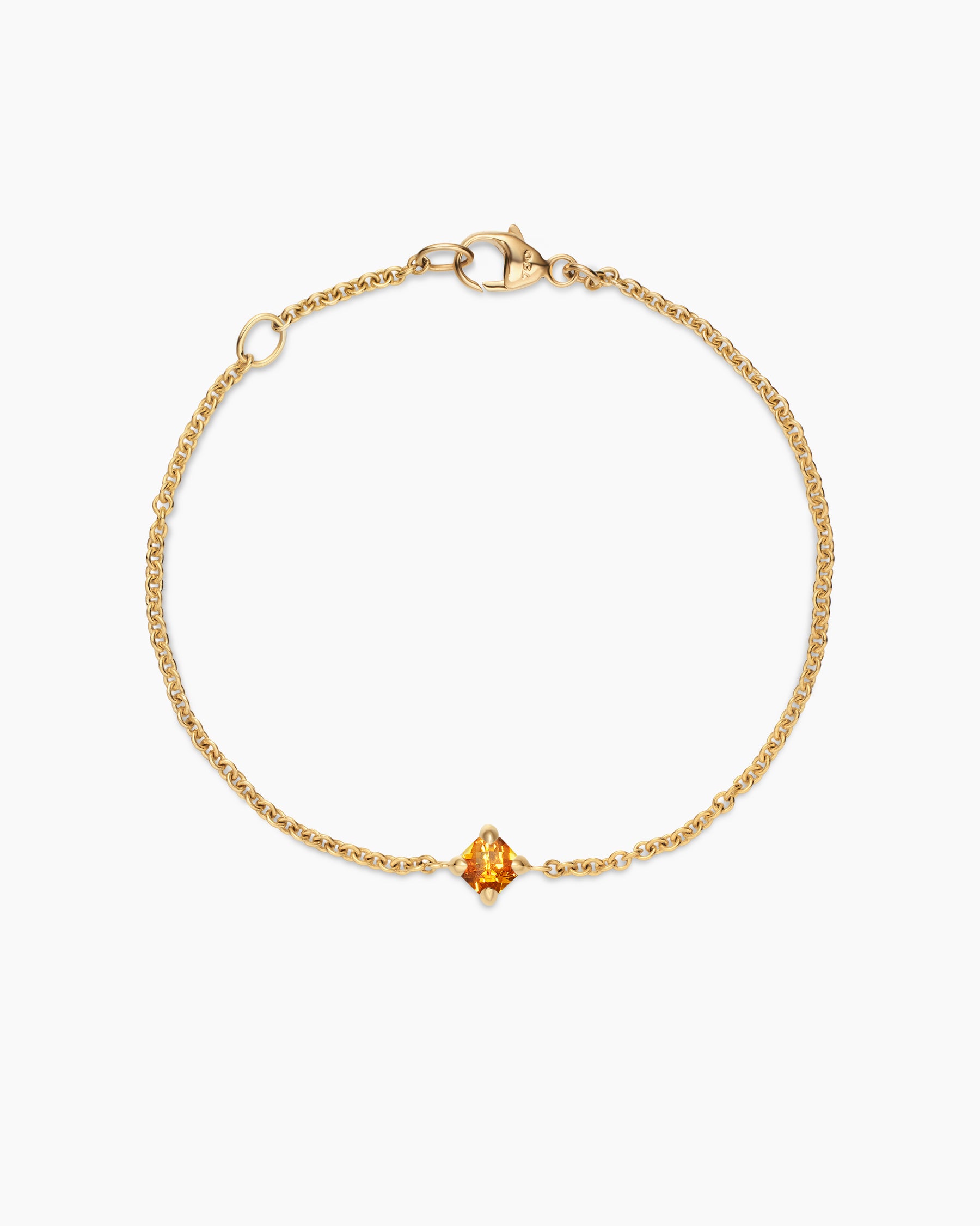 Alternative view of Chatelaine Teen Bracelet in 18K Yellow Gold with Citrine, 4mm