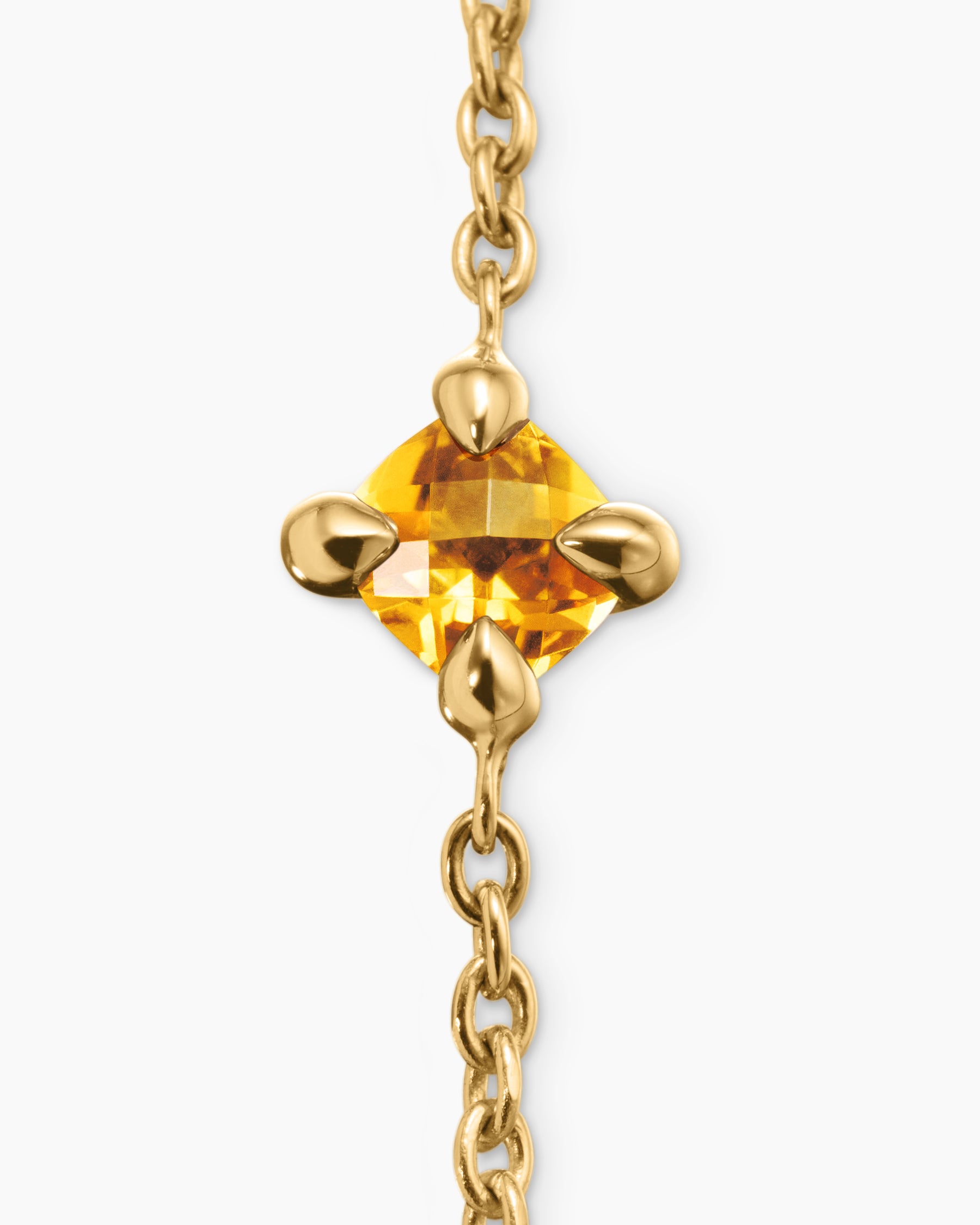 Chatelaine Teen Bracelet in 18K Yellow Gold with Citrine, 4mm - Image 5