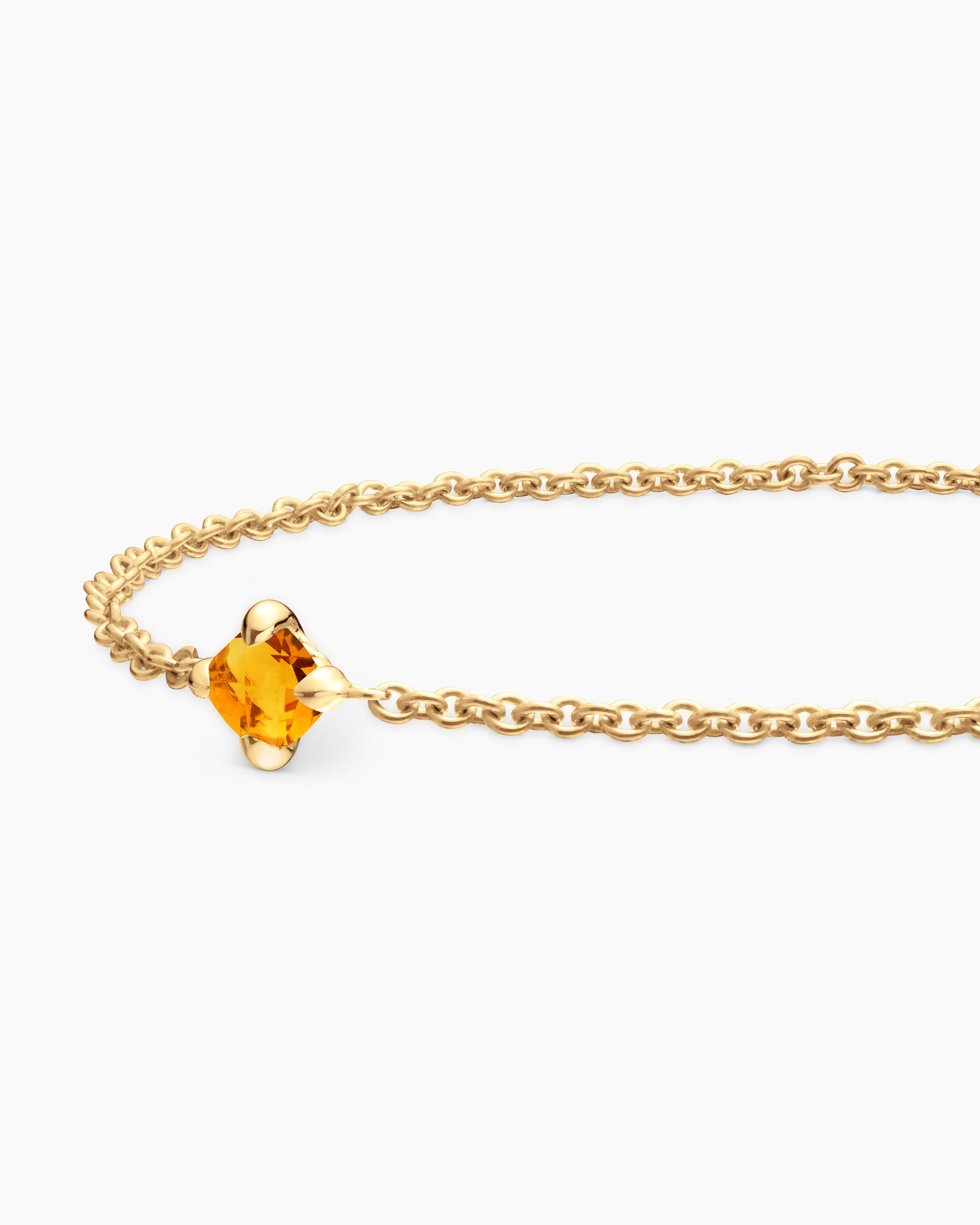 Chatelaine Teen Bracelet in 18K Yellow Gold with Citrine, 4mm - Image 6