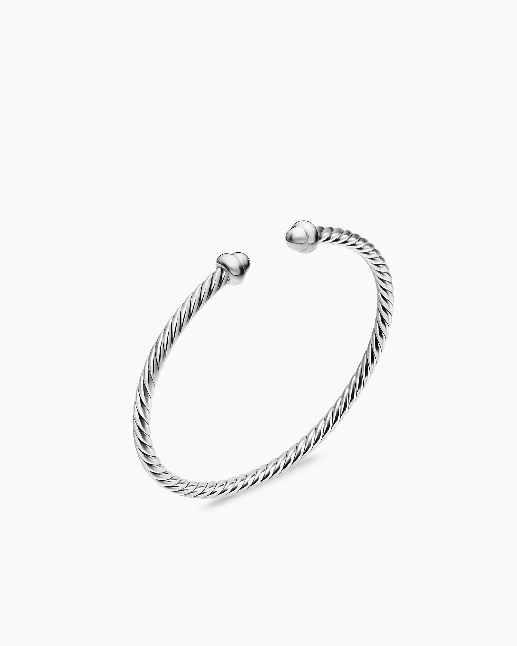 Alternative view of Micro Cable Flex Teen Bracelet in Sterling Silver, 2.6mm