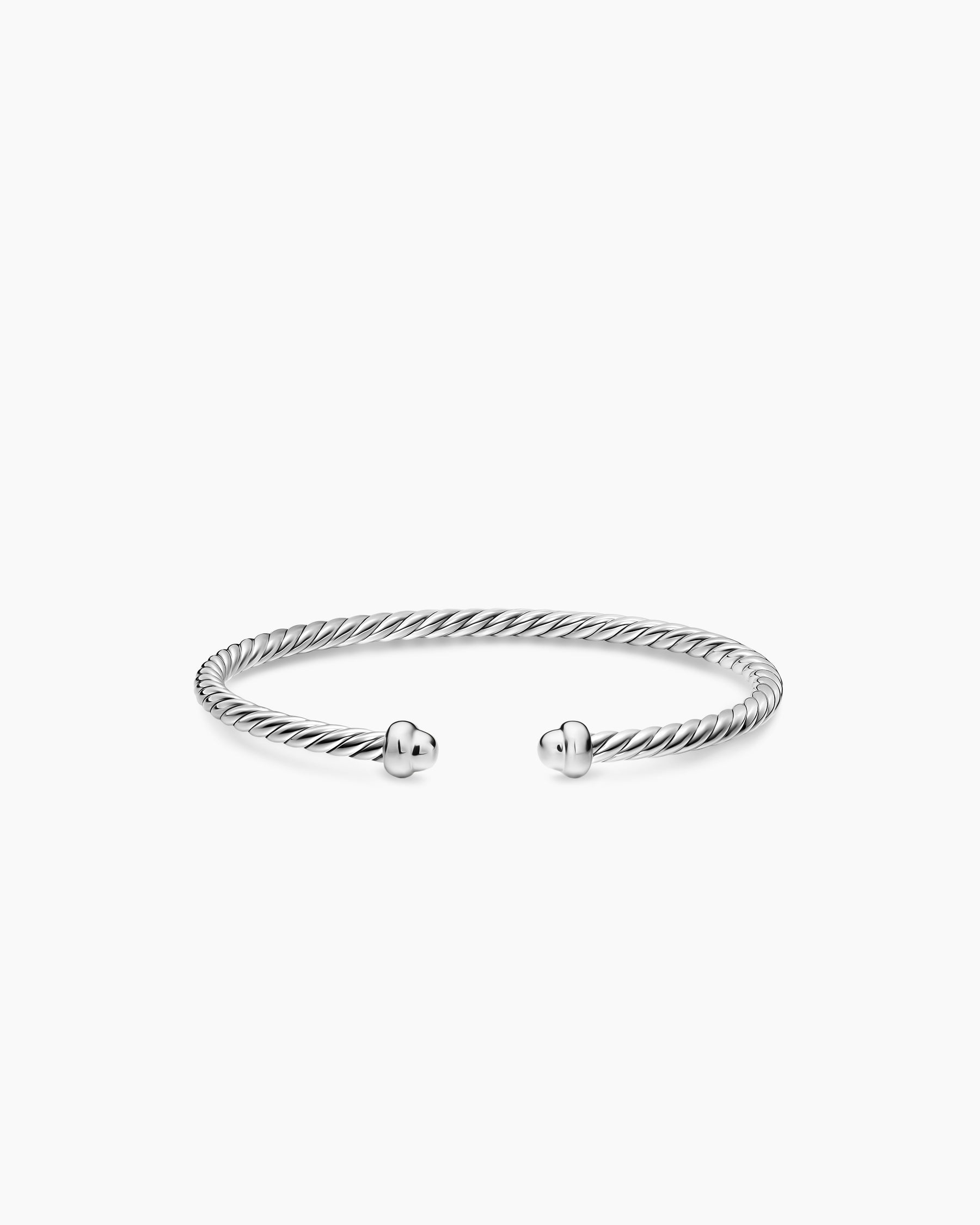 Micro Cable Flex Teen Bracelet in Sterling Silver, 2.6mm - Image 3