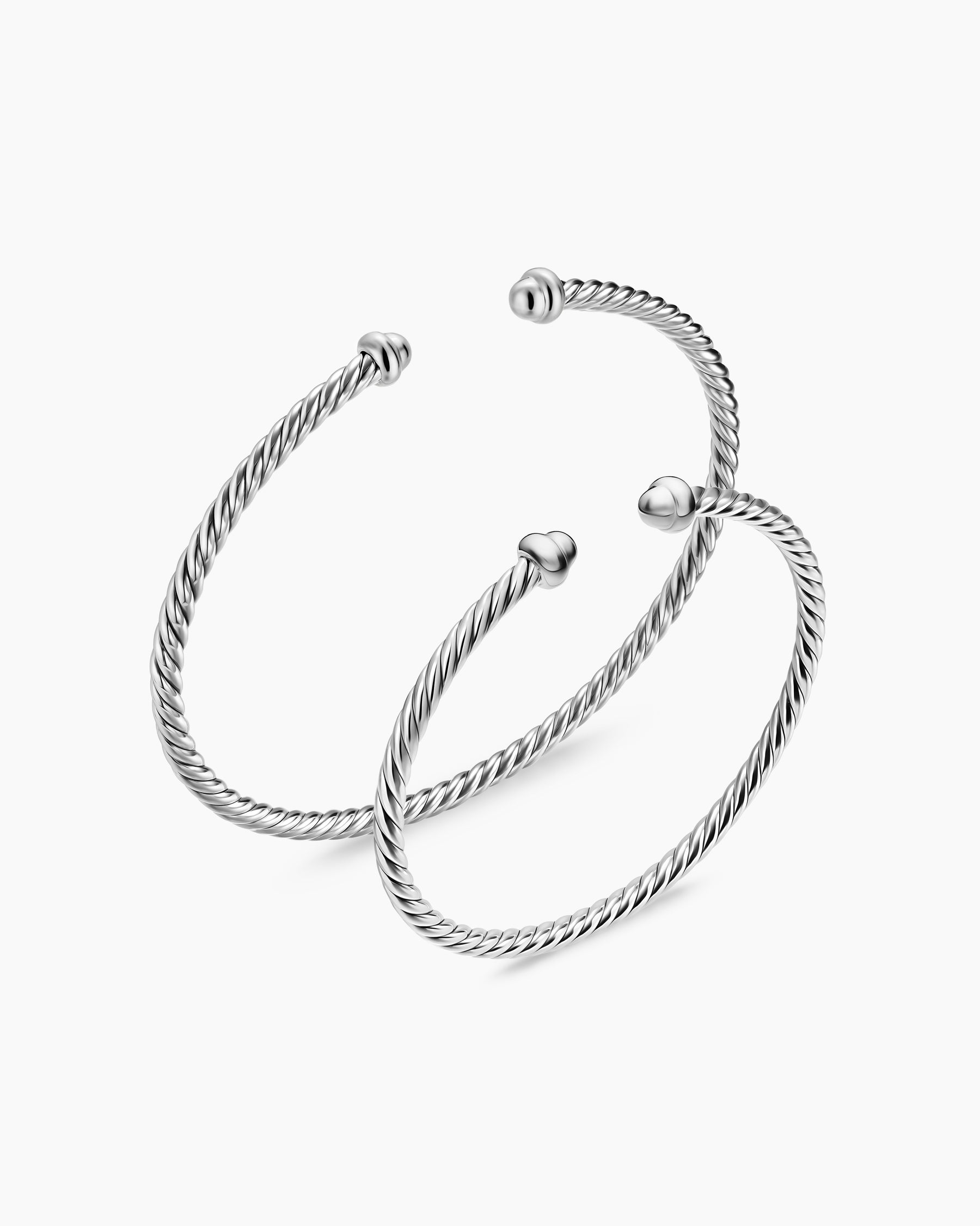 Micro Cable Flex Teen Bracelet in Sterling Silver, 2.6mm - Image 4