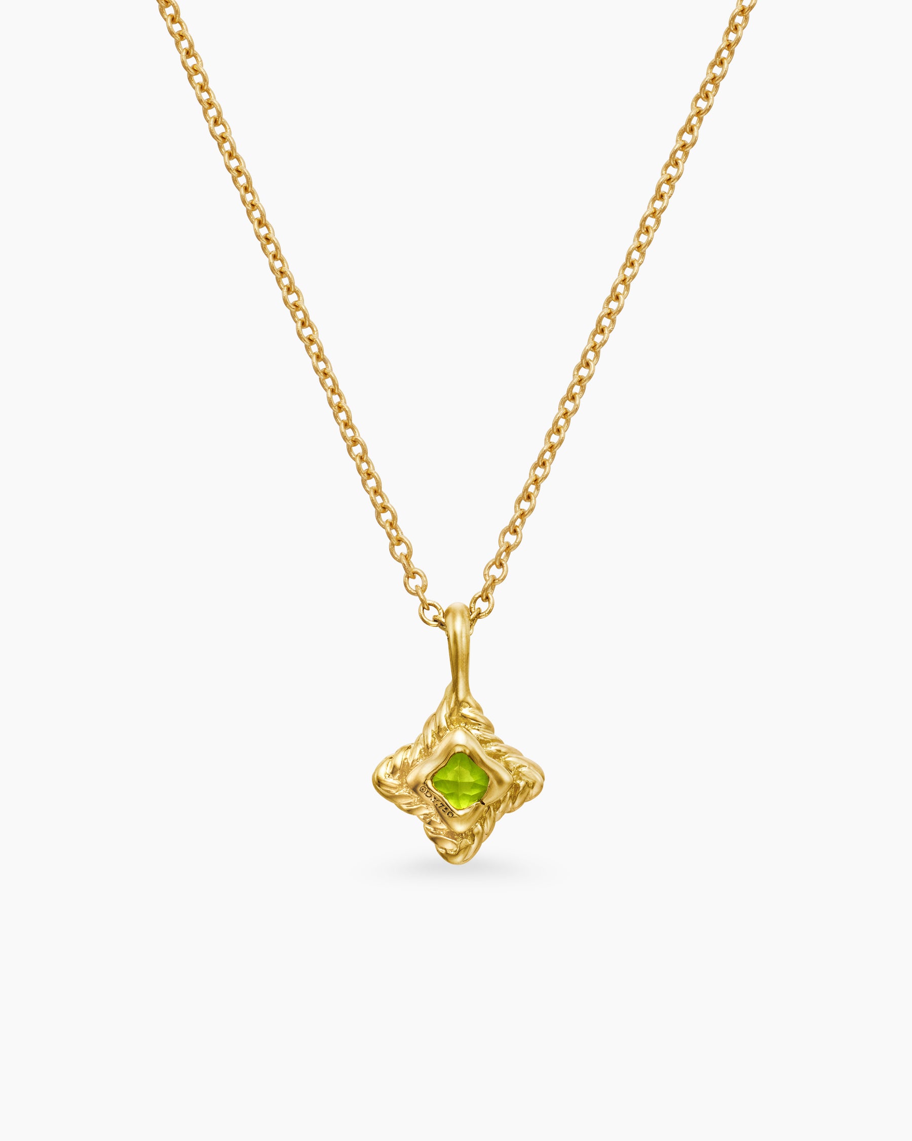 Cable Collectibles Teen Quad Necklace in 18K Yellow Gold with Peridot - Image 3