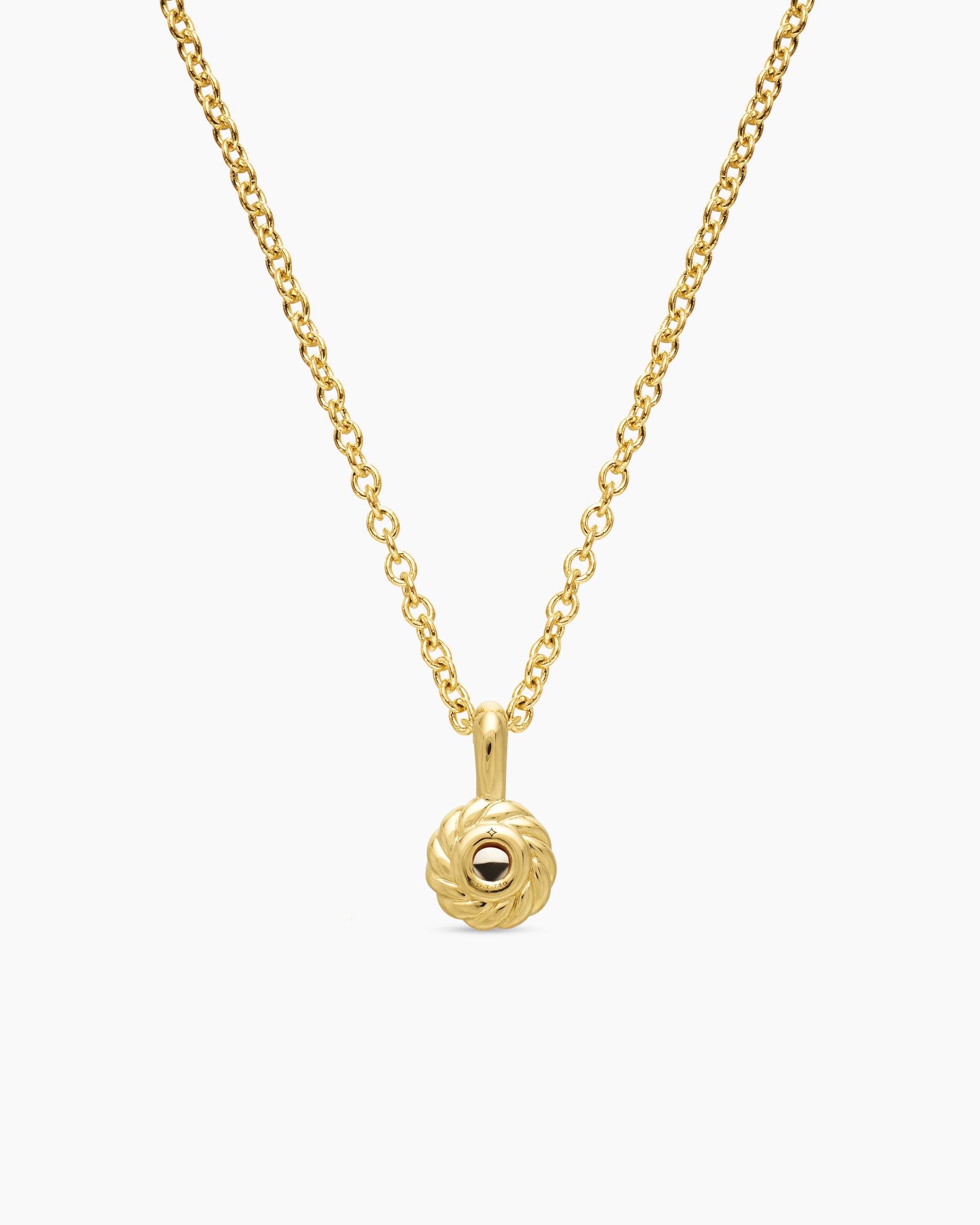 Cable Collectibles Teen Birthstone Necklace in 18K Yellow Gold with Pearl, 3mm - Image 3