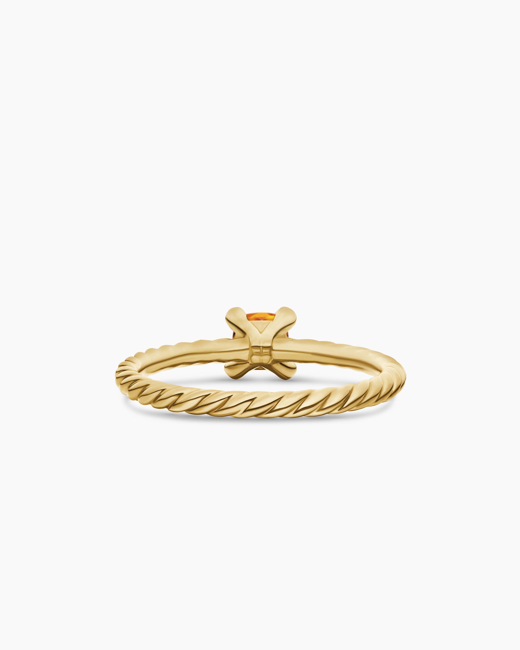 Chatelaine Teen Ring in 18K Yellow Gold with Citrine, 4mm - Image 5