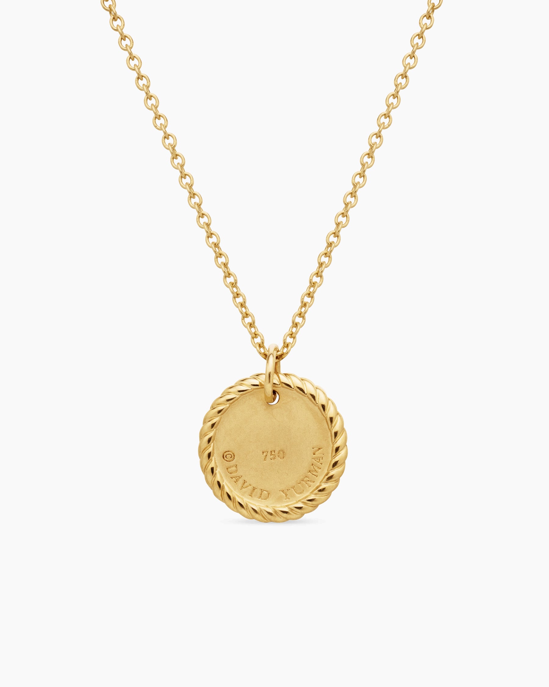Cable Collectibles Evil Eye Necklace in 18K Yellow Gold with Pavé Blue Sapphires and Diamonds, 11mm - Image 4