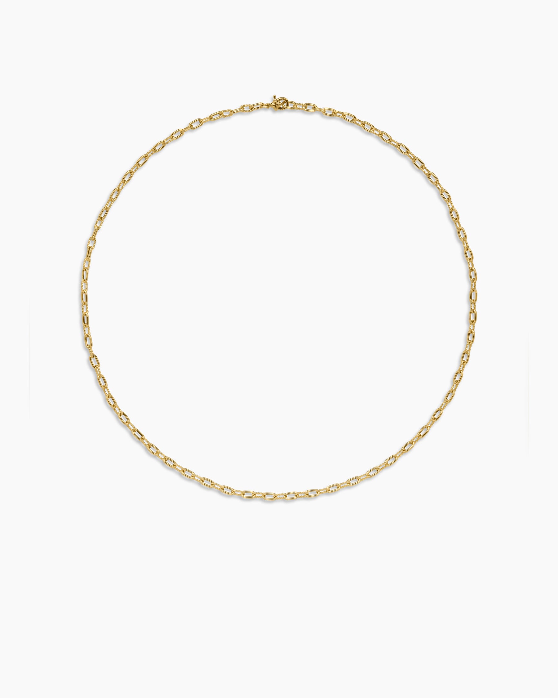DY Madison Chain Necklace in 18K Yellow Gold, 3mm - Image 4