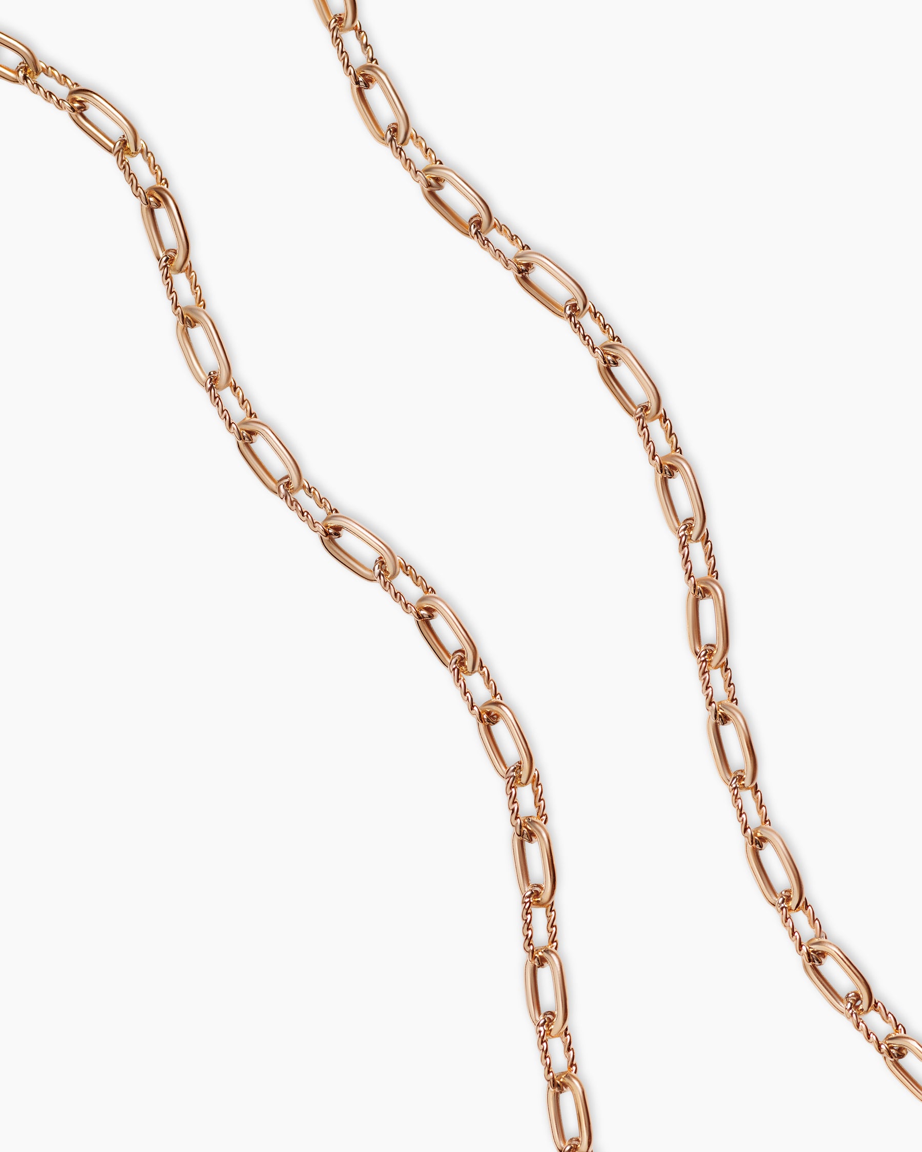 DY Madison Chain Necklace in 18K Rose Gold, 3mm - Image 3