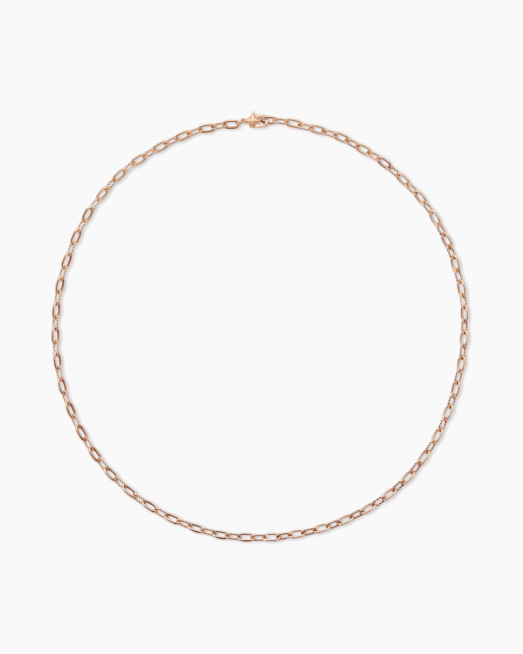 DY Madison Chain Necklace in 18K Rose Gold, 3mm - Image 4