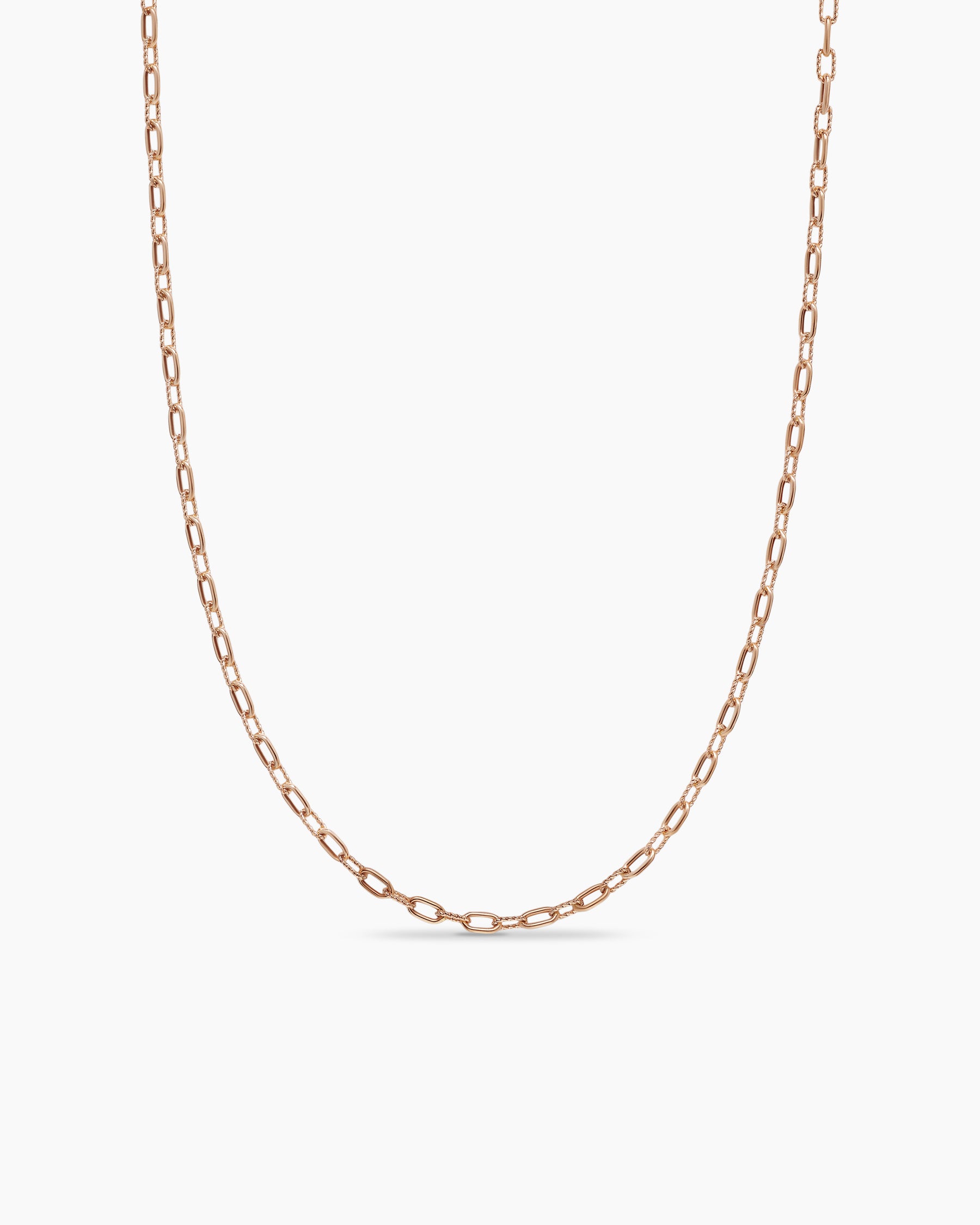 DY Madison Chain Necklace in 18K Rose Gold, 3mm