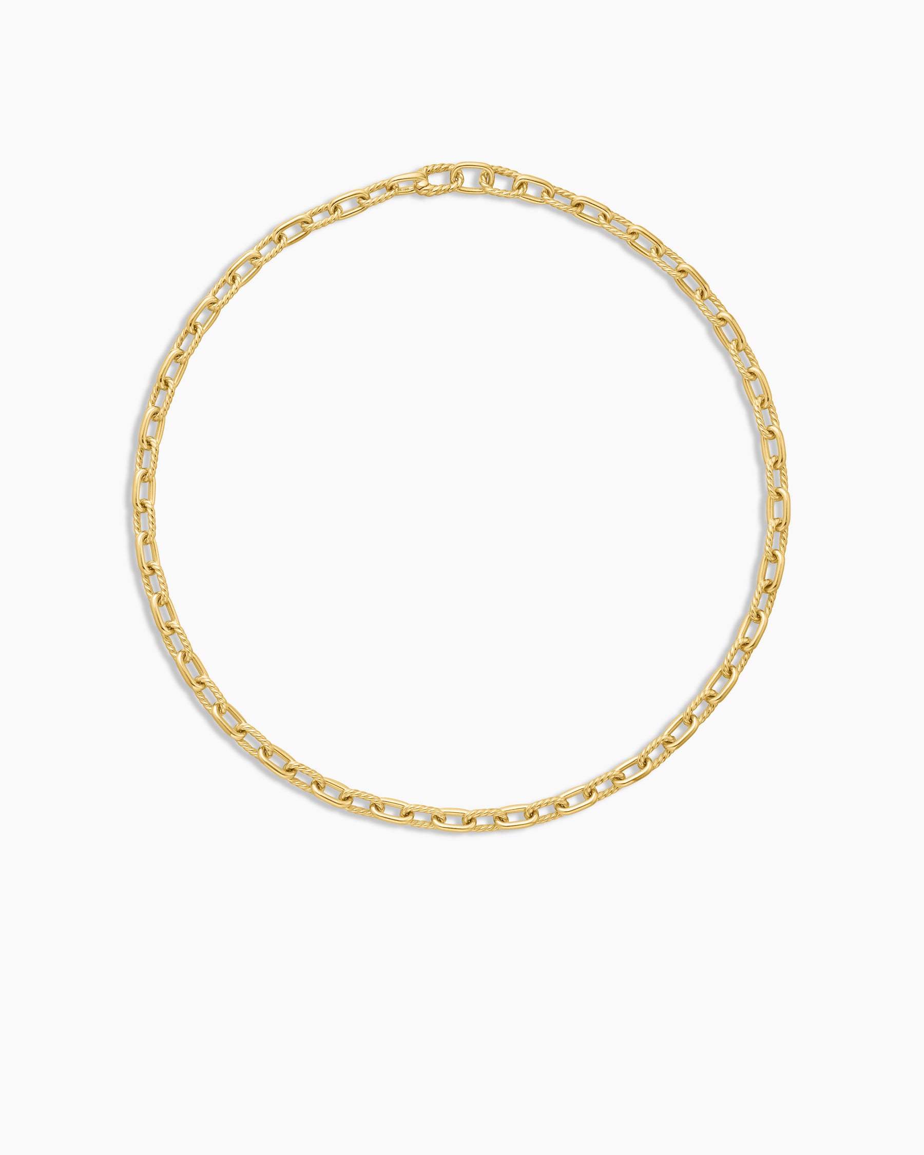 DY Madison Chain Necklace in 18K Yellow Gold, 6mm - Image 4