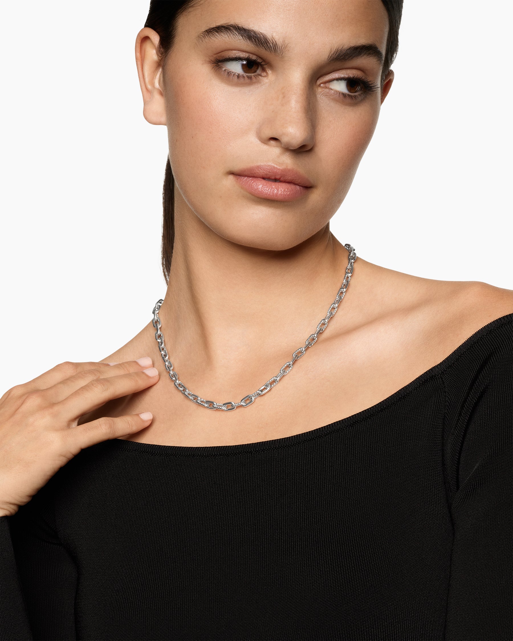 Alternative view of DY Madison Chain Necklace in Sterling Silver, 5.5mm
