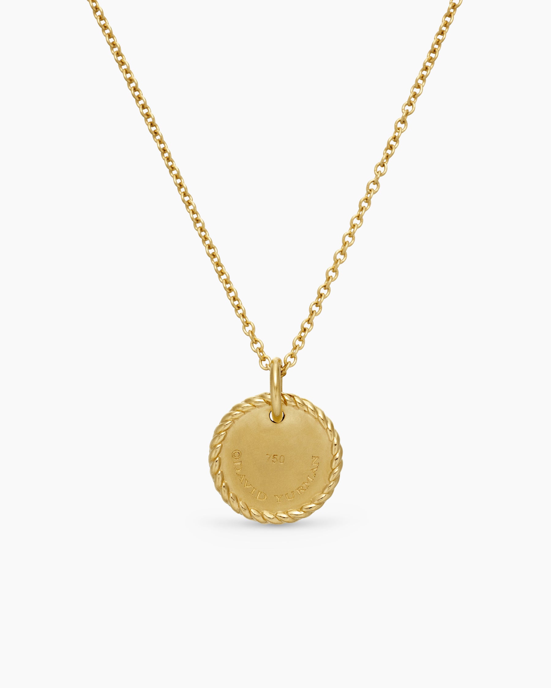 Cable Collectibles Moon and Stars Necklace in 18K Yellow Gold with Pavé Yellow Sapphires and Diamonds, 11mm - Image 4